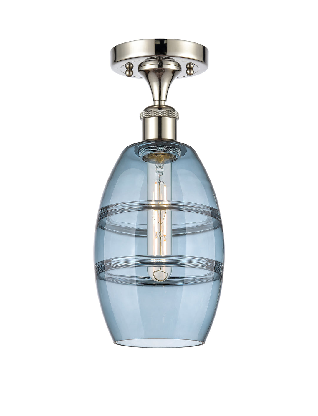 Innovations Lighting Vaz 6" Semi-Flush Mount - Polished Nickel