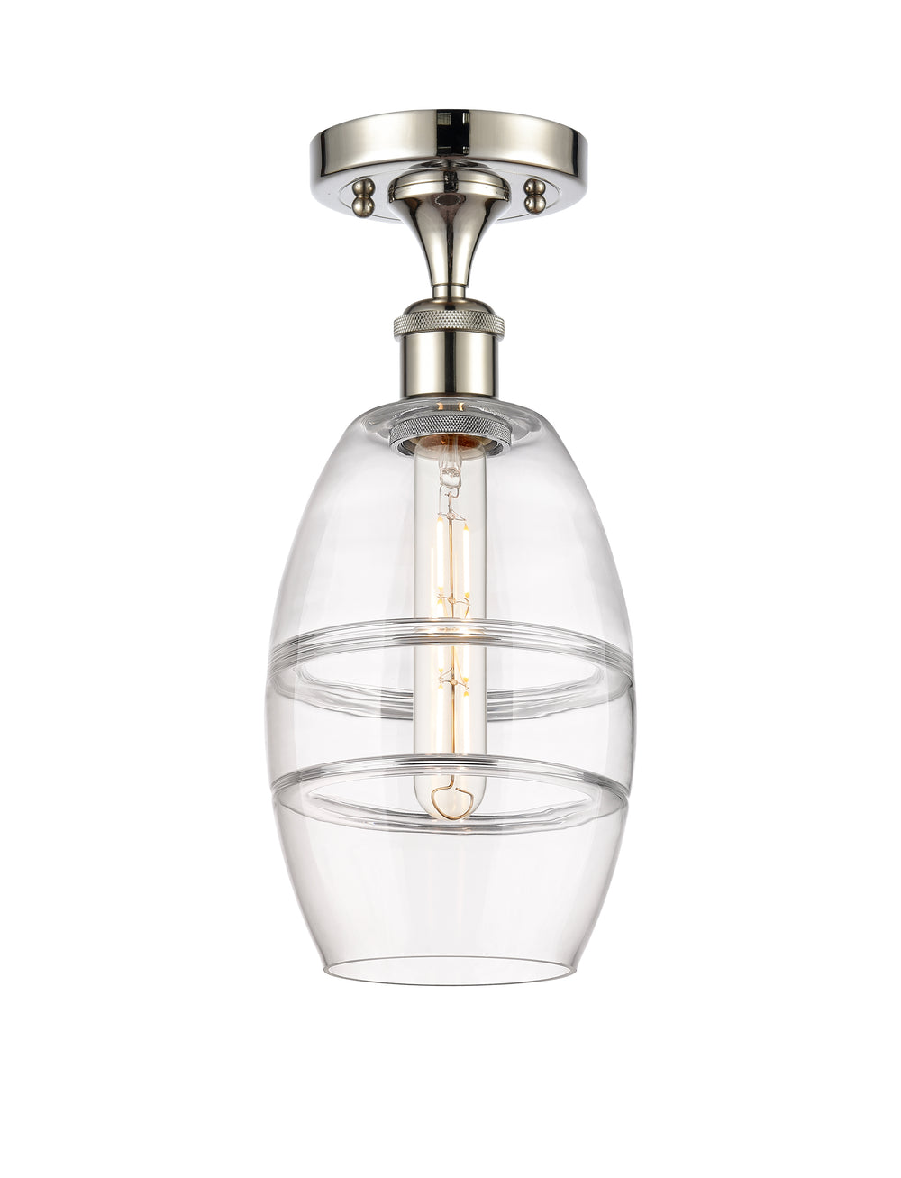 Innovations Lighting Vaz 6" Semi-Flush Mount - Polished Nickel