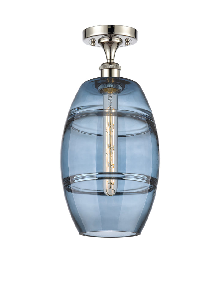 Innovations Lighting Vaz 8" Semi-Flush Mount - Polished Nickel