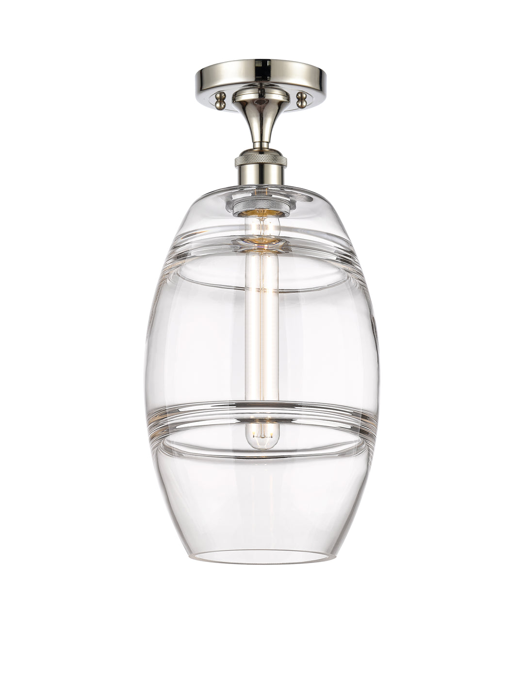 Innovations Lighting Vaz 8" Semi-Flush Mount - Polished Nickel