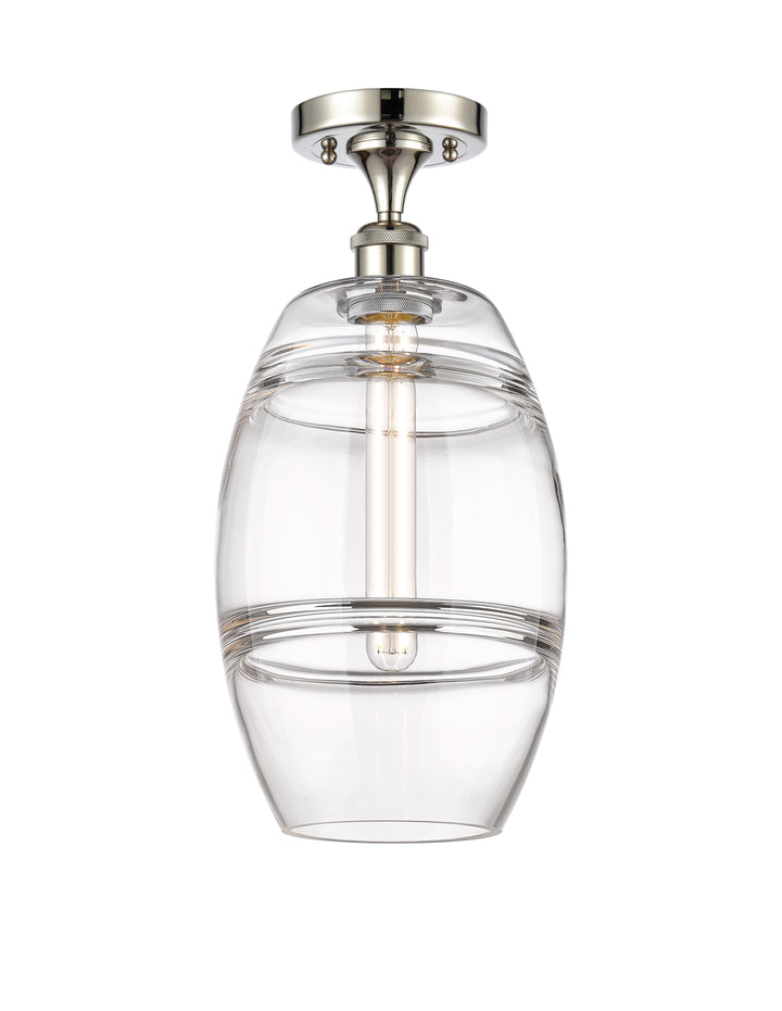 Innovations Lighting Vaz 8" Semi-Flush Mount - Polished Nickel