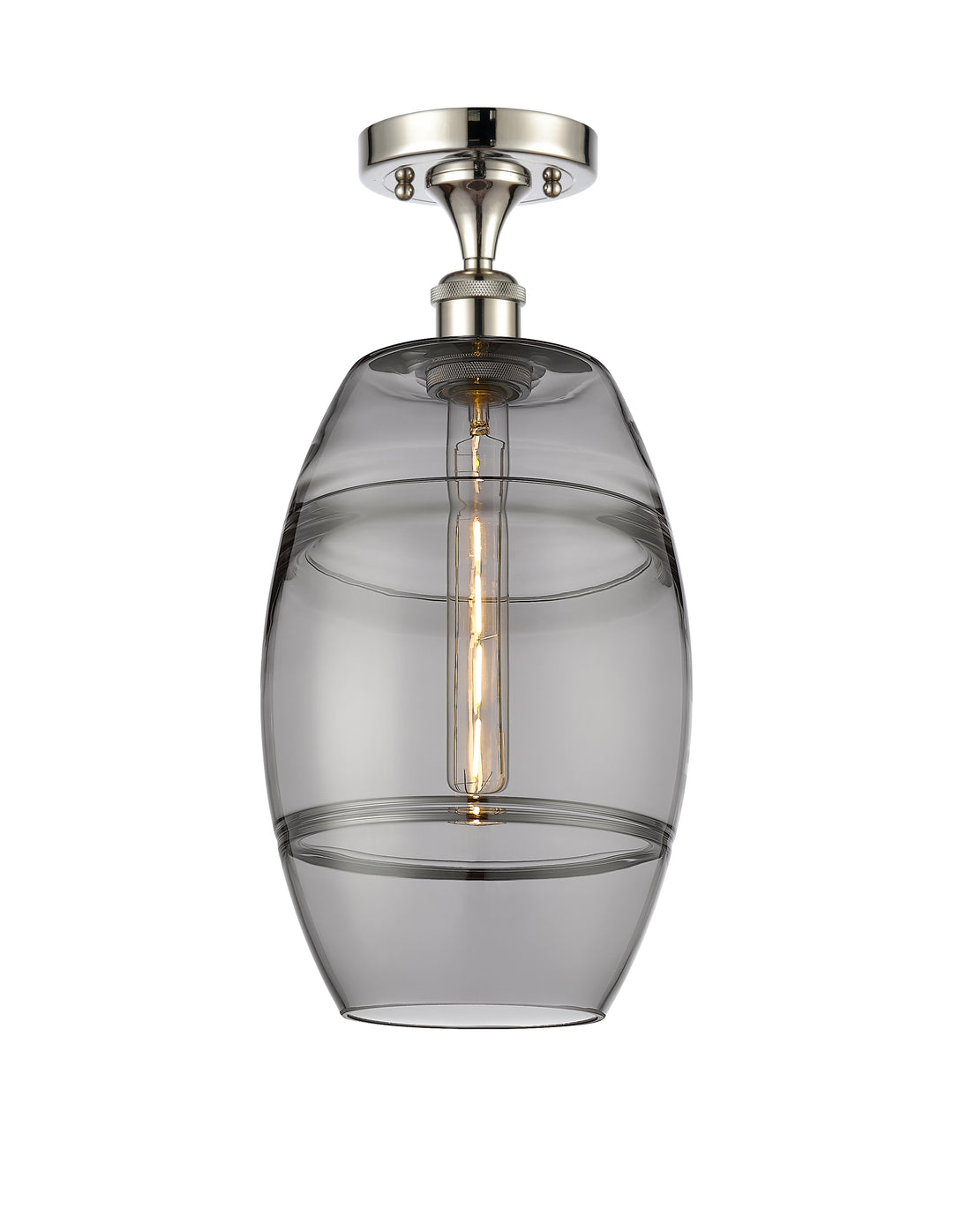 Innovations Lighting Vaz 8" Semi-Flush Mount - Polished Nickel