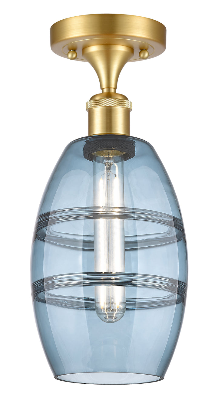 Innovations Lighting Vaz 6" Semi-Flush Mount - Satin Gold