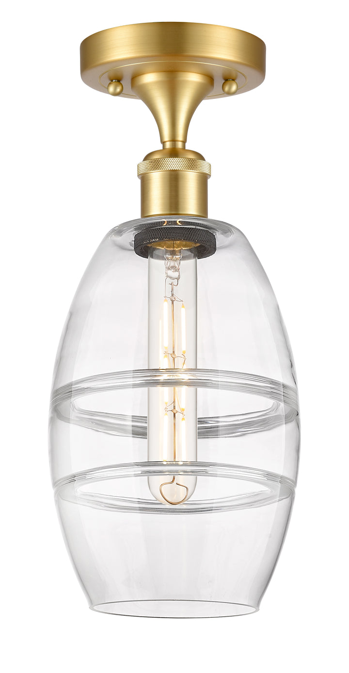 Innovations Lighting Vaz 6" Semi-Flush Mount - Satin Gold