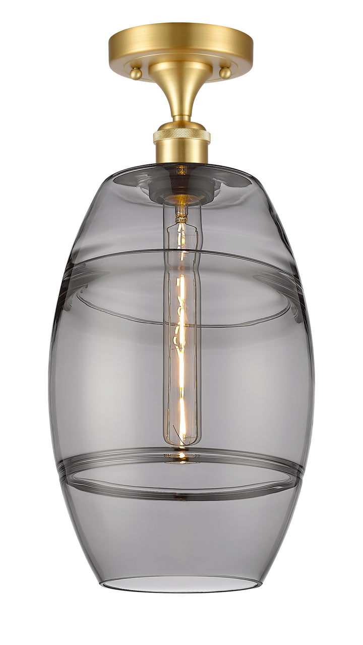 Innovations Lighting Vaz 8" Semi-Flush Mount - Satin Gold
