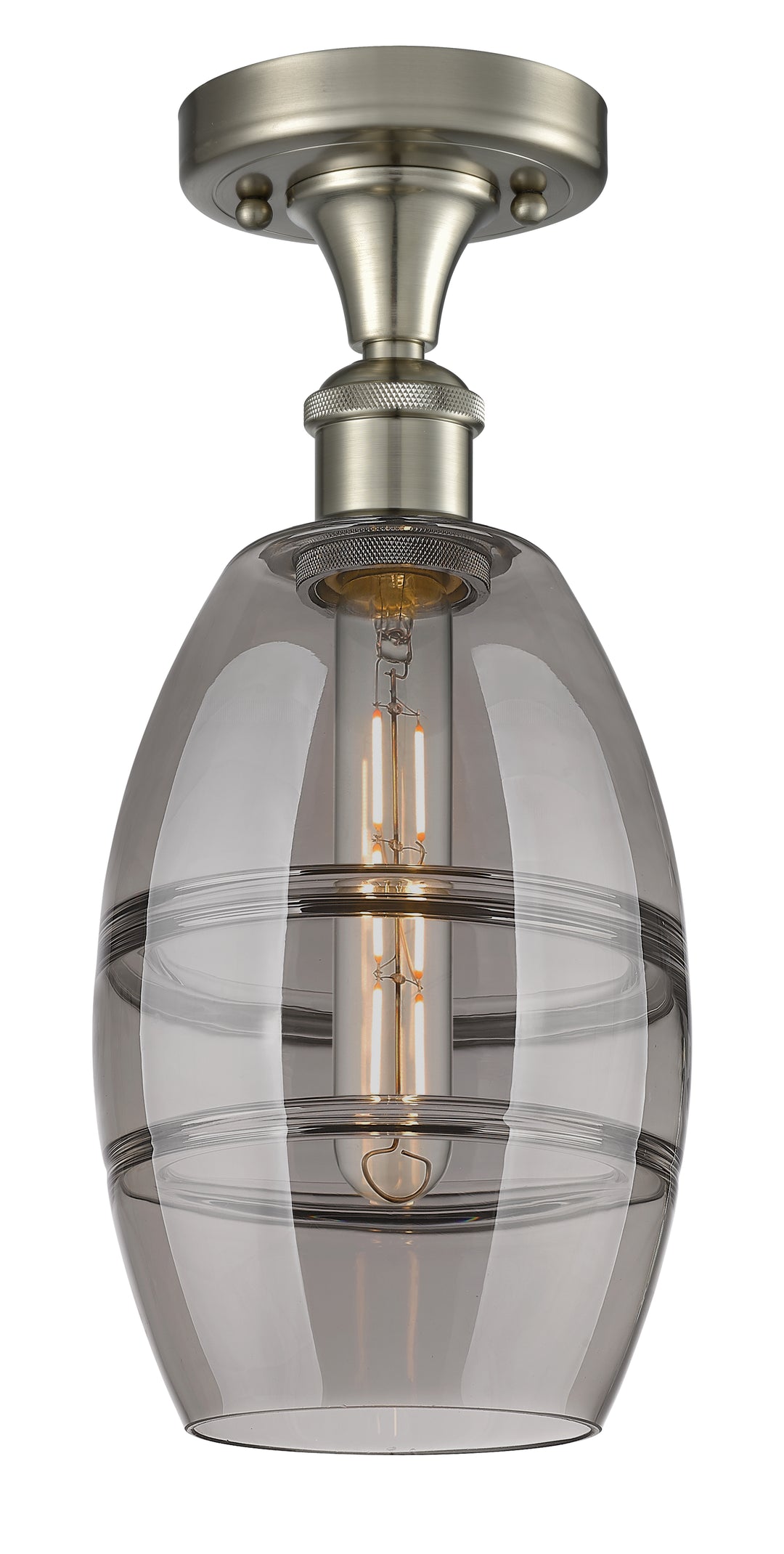 Innovations Lighting Vaz 6" Semi-Flush Mount - Brushed Satin Nickel