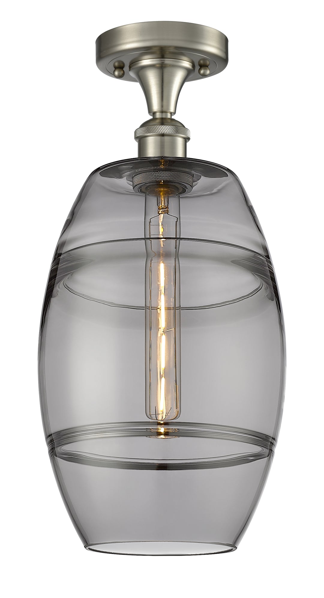 Innovations Lighting Vaz 8" Semi-Flush Mount - Brushed Satin Nickel