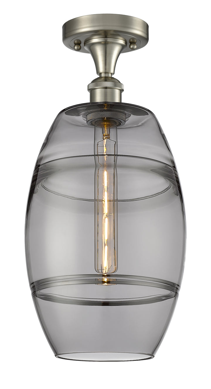 Innovations Lighting Vaz 8" Semi-Flush Mount - Brushed Satin Nickel