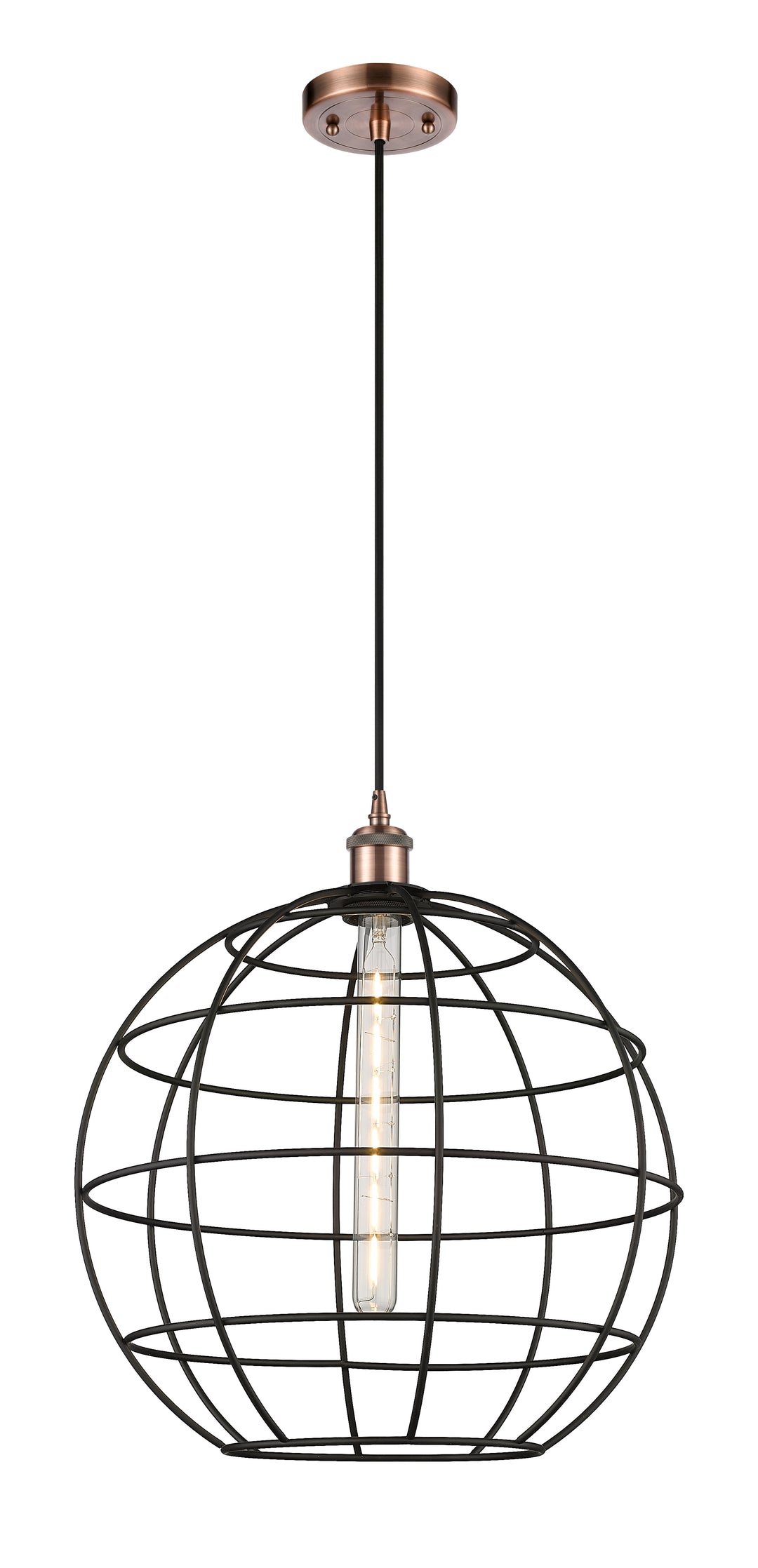 Innovations Lighting Lake Placid 16" Mini Pendant - Antique Copper