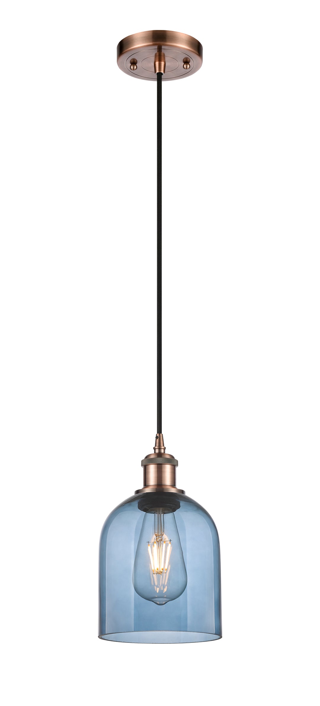 Innovations Lighting Bella 6" Mini Pendant - Antique Copper Mini-Pendants Innovations Lighting   