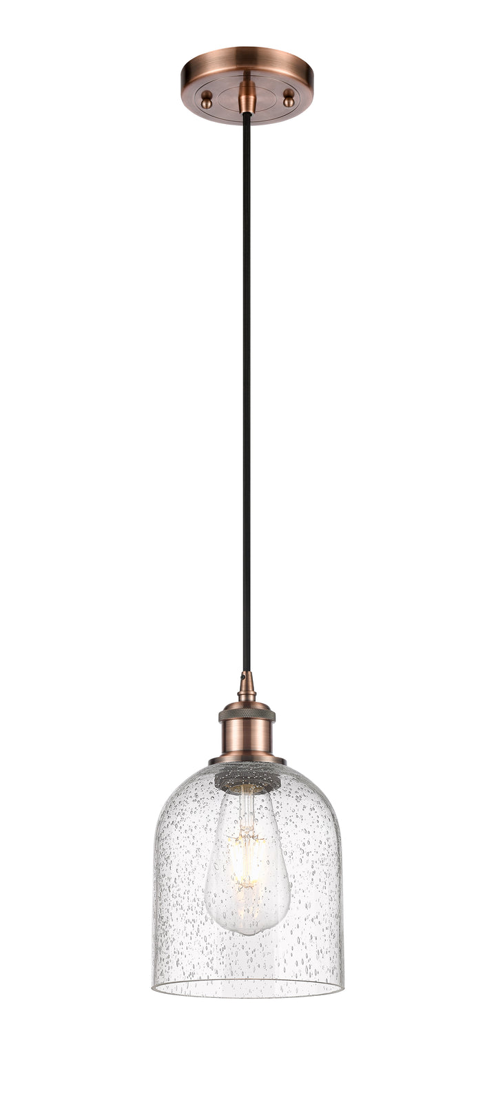 Innovations Lighting Bella 6" Mini Pendant - Antique Copper Mini-Pendants Innovations Lighting   