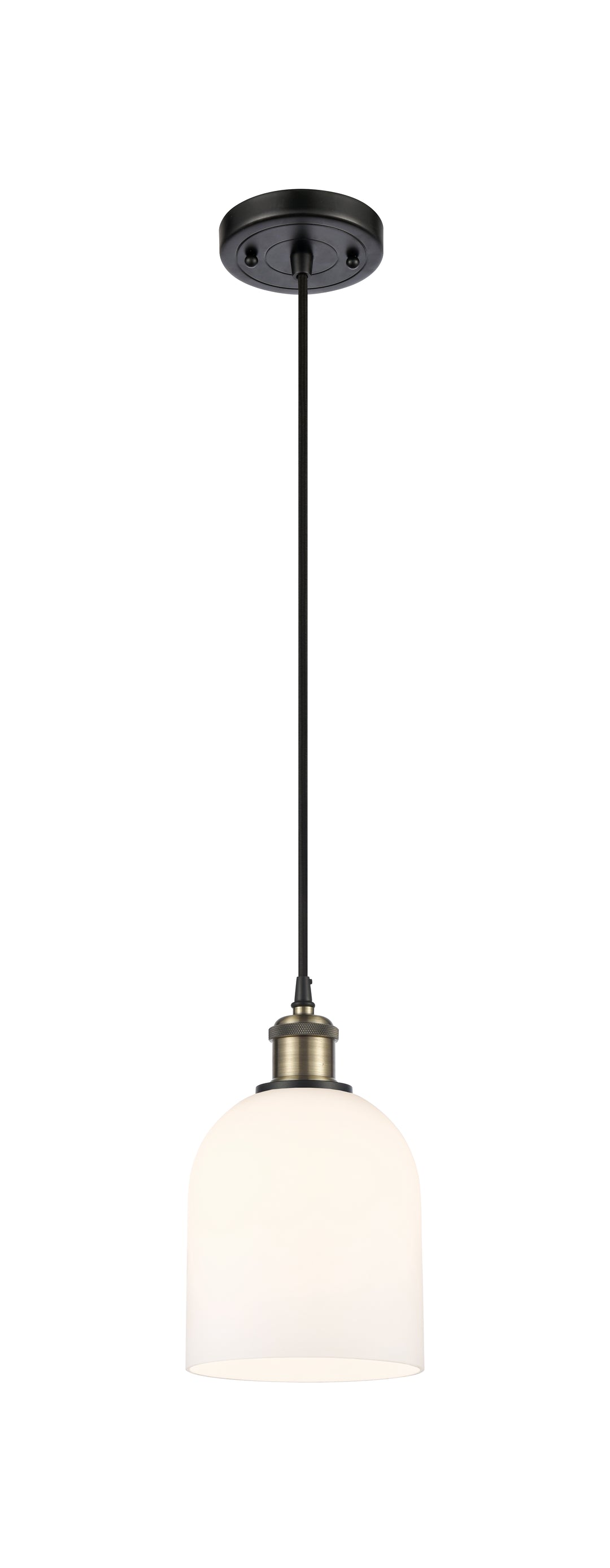 Innovations Lighting Bella 6" Mini Pendant - Black Antique Brass Mini-Pendants Innovations Lighting   