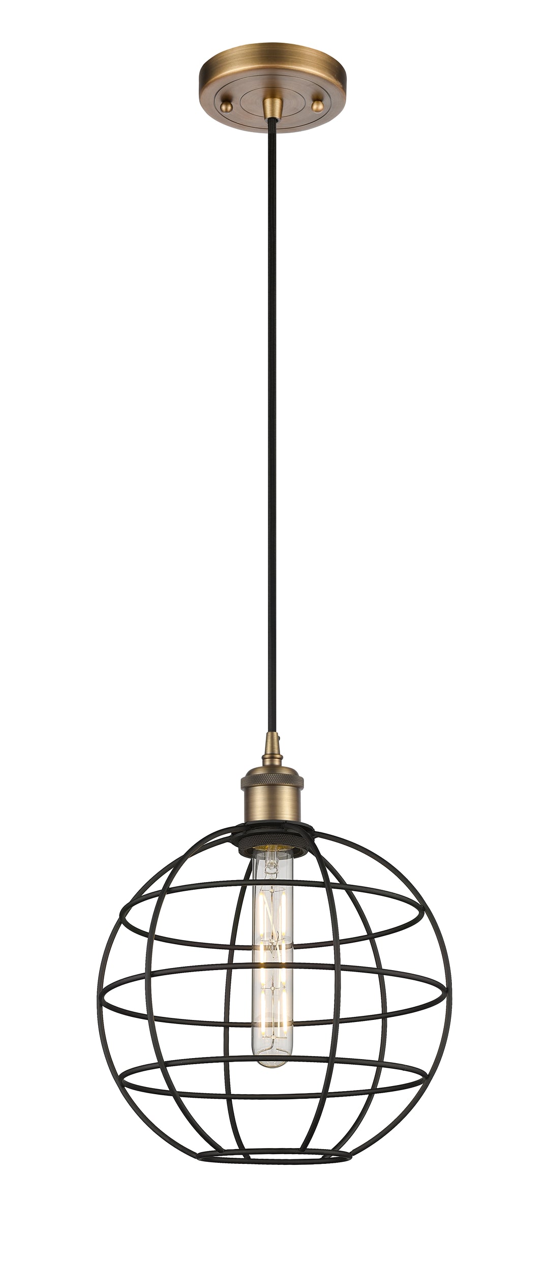 Innovations Lighting Lake Placid 10" Mini Pendant - Brushed Brass