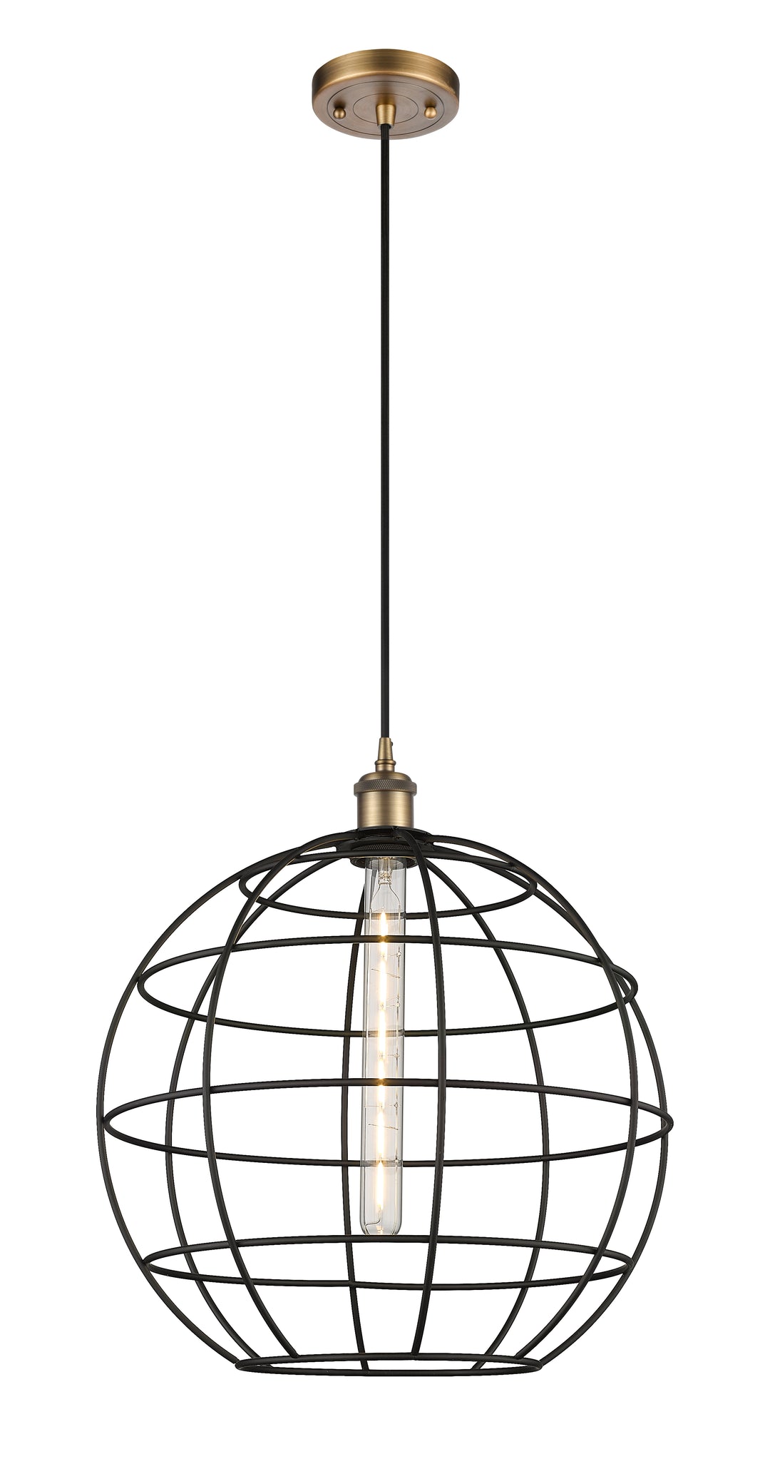 Innovations Lighting Lake Placid 16" Mini Pendant - Brushed Brass