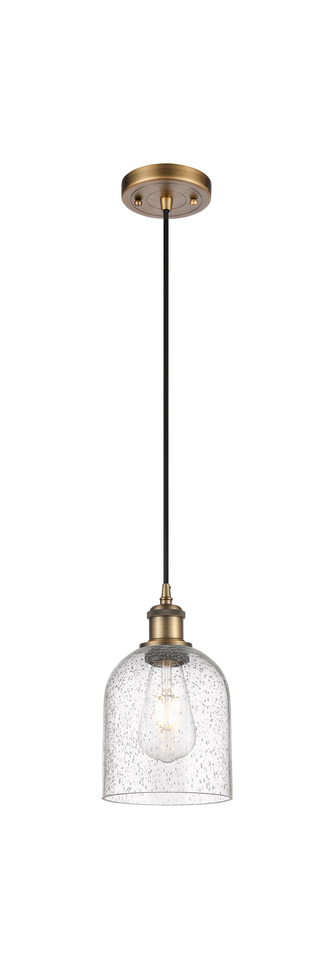 Innovations Lighting Bella 6" Mini Pendant - Brushed Brass Mini-Pendants Innovations Lighting   