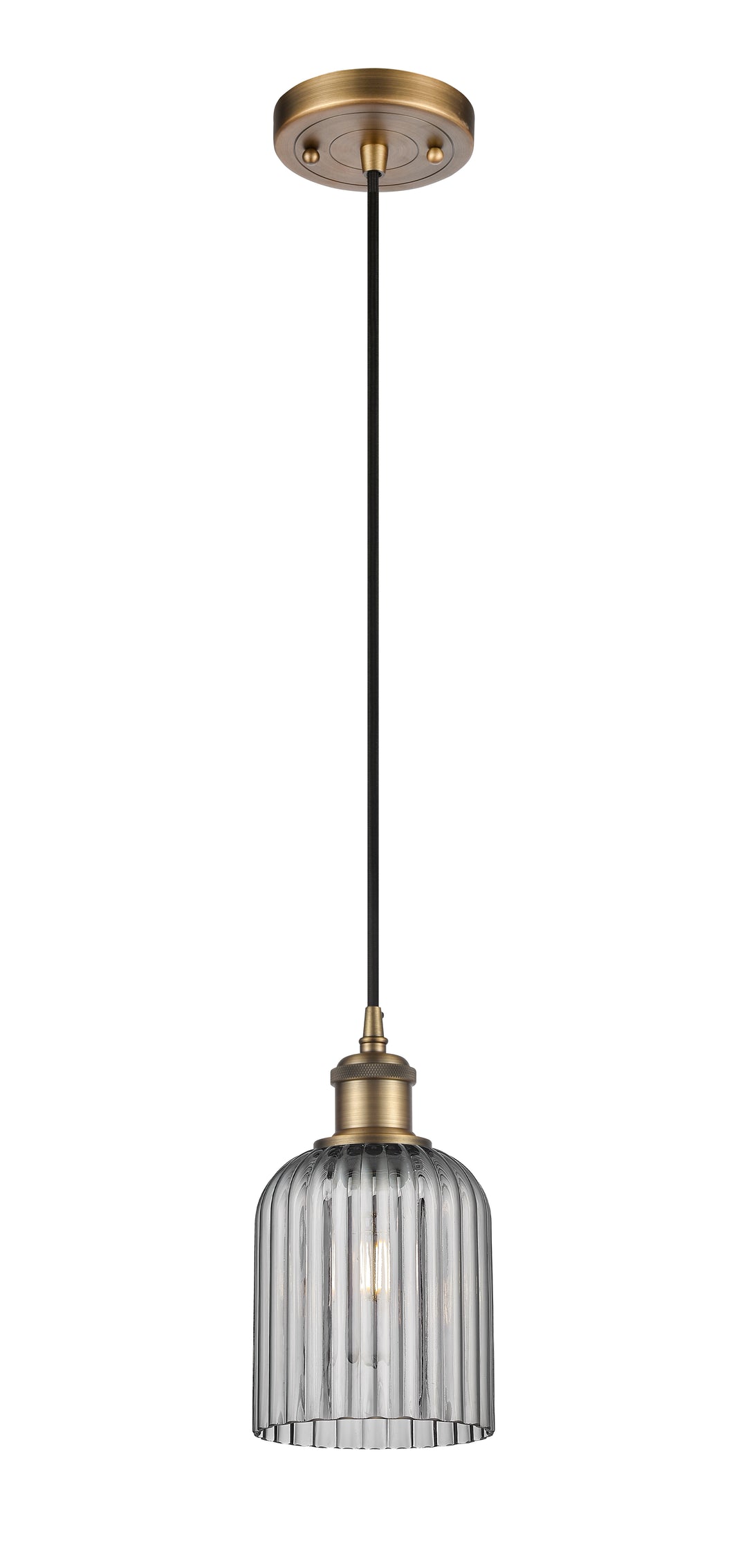 Innovations Lighting Bridal Veil 5" Mini Pendant - Brushed Brass Mini-Pendants Innovations Lighting   