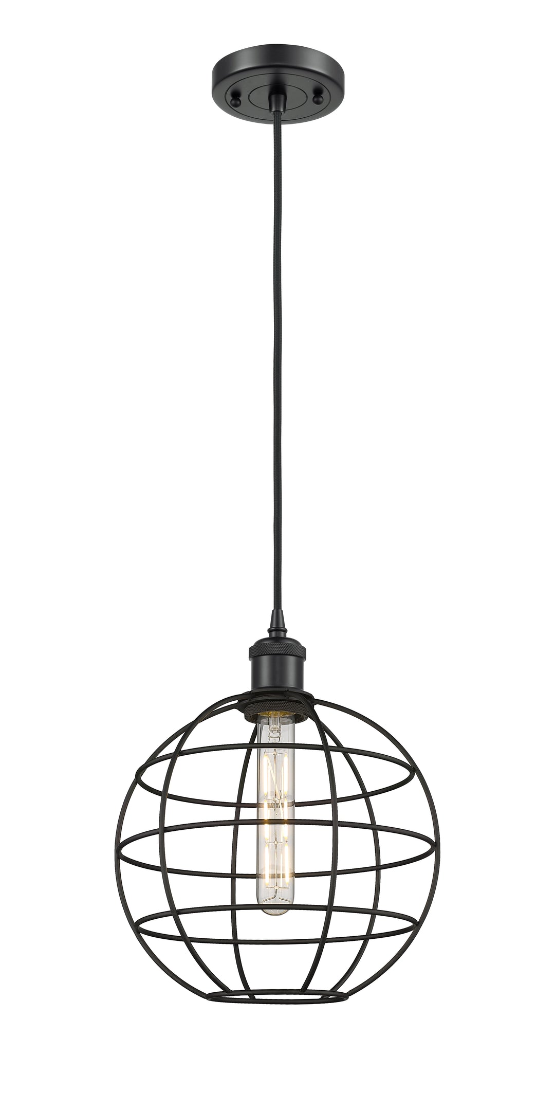 Innovations Lighting Lake Placid 10" Mini Pendant - Matte Black