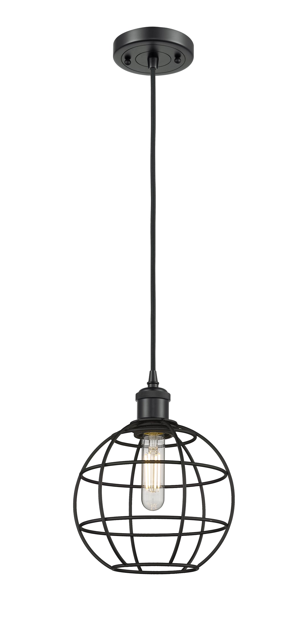 Innovations Lighting Lake Placid 8" Mini Pendant - Matte Black