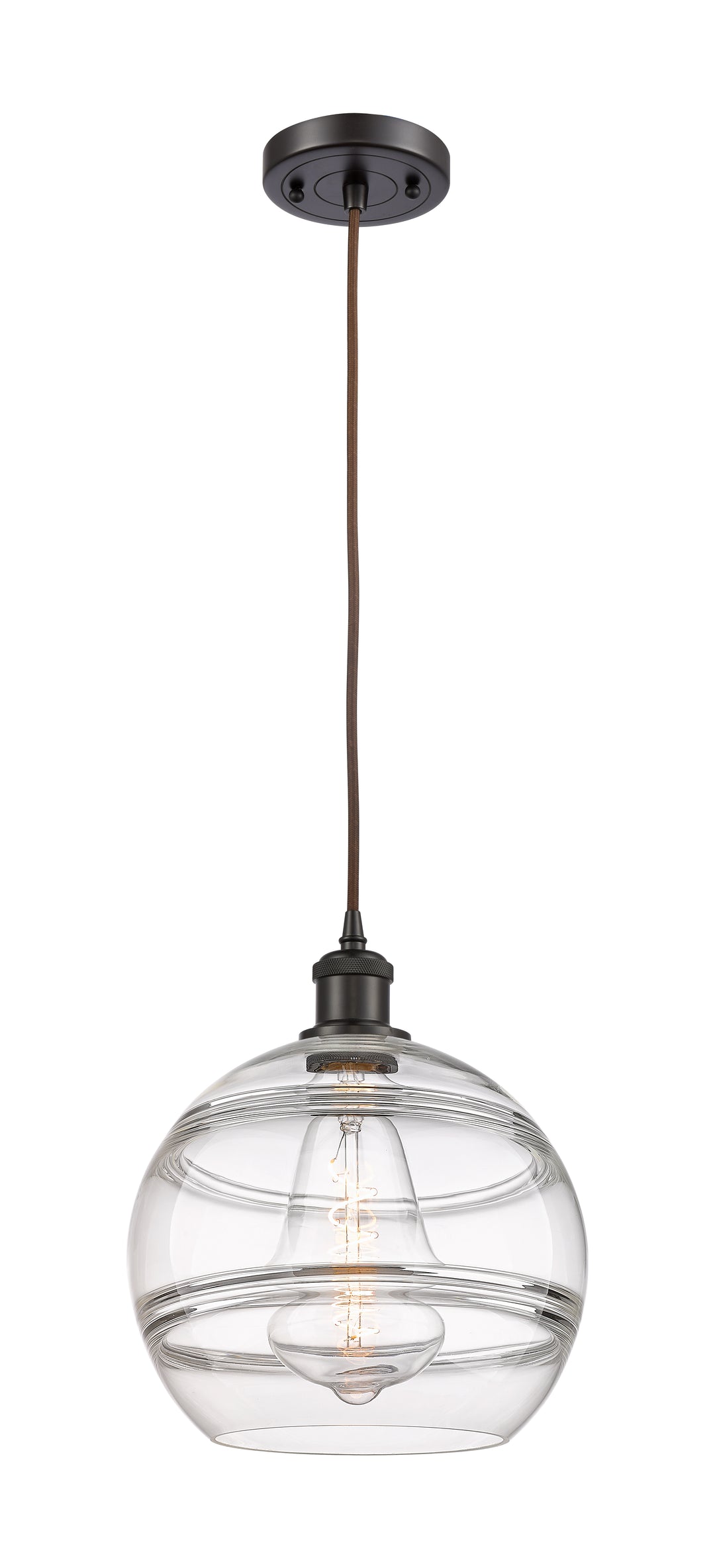 Innovations Lighting Rochester 10" Mini Pendant - Oil Rubbed Bronze Mini-Pendants Innovations Lighting   