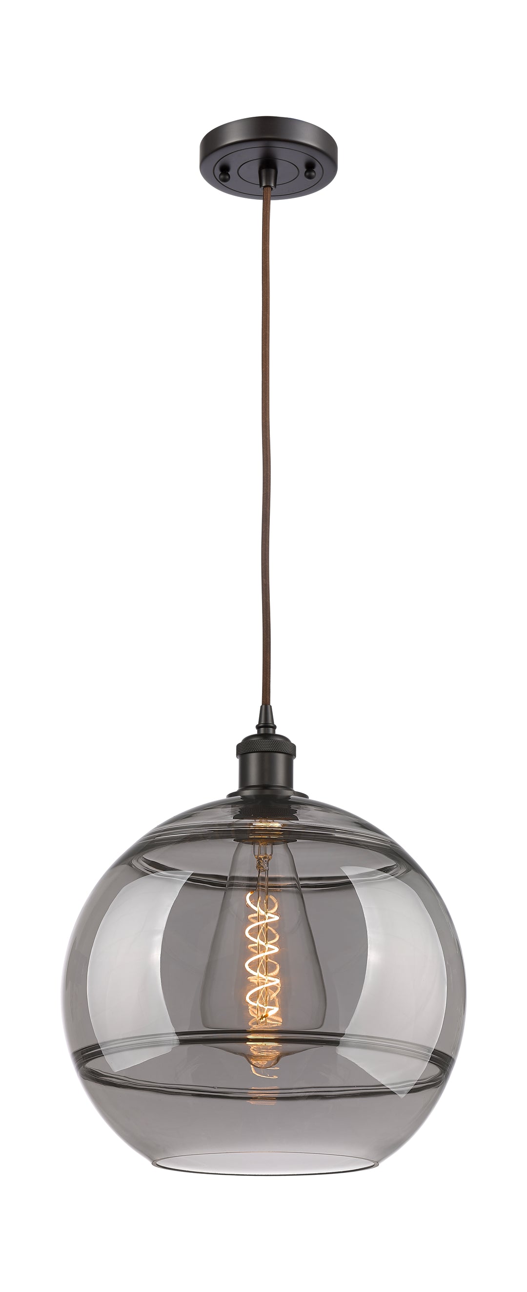 Innovations Lighting Rochester 12" Mini Pendant - Oil Rubbed Bronze Mini-Pendants Innovations Lighting   