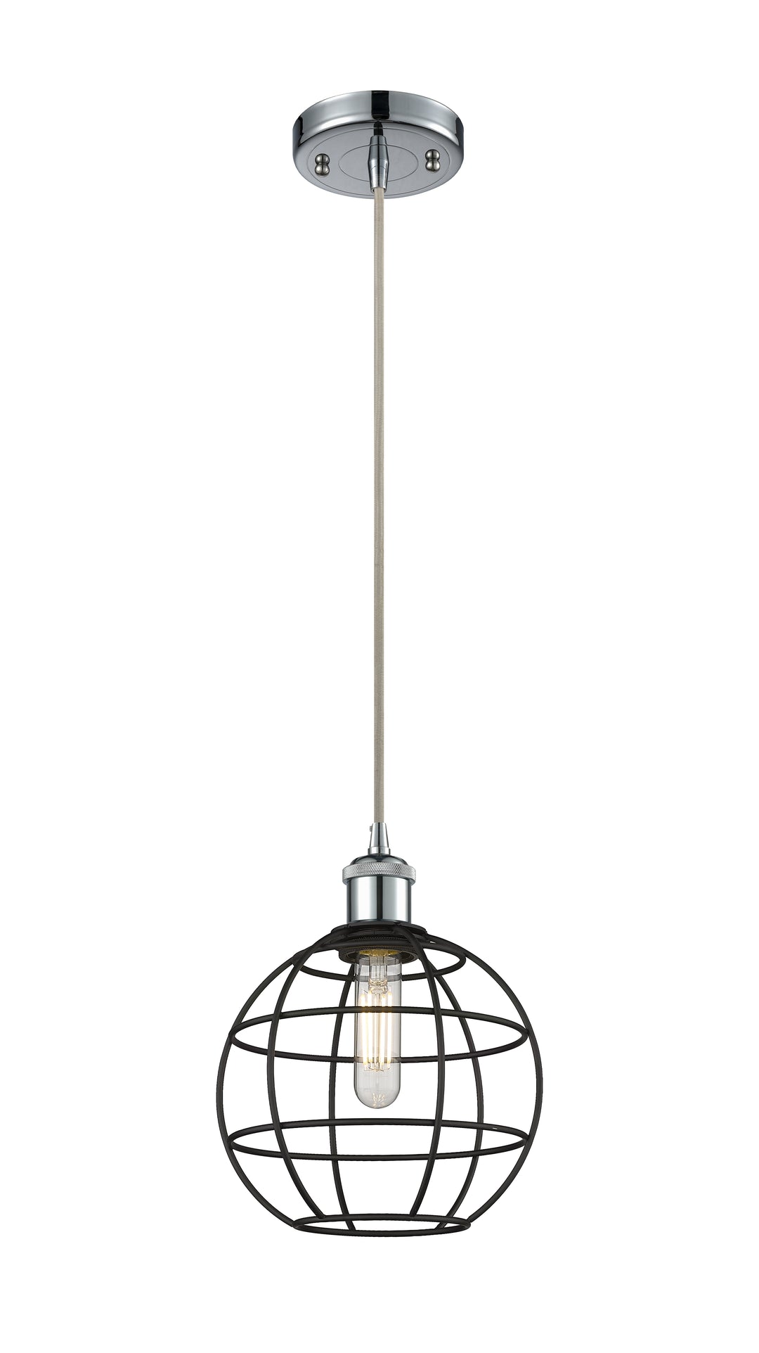 Innovations Lighting Lake Placid 8" Mini Pendant - Polished Chrome