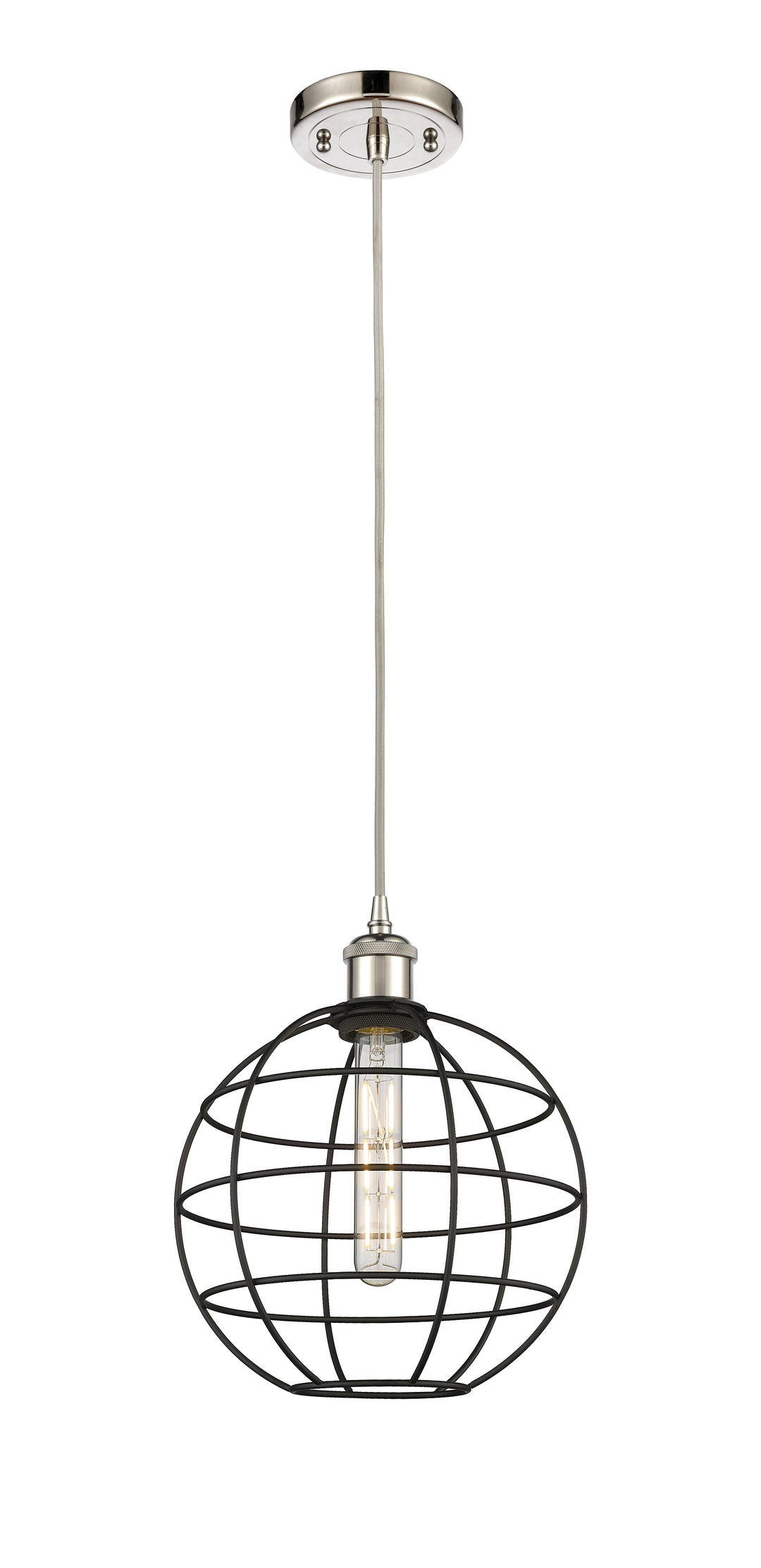 Innovations Lighting Lake Placid 10" Mini Pendant - Polished Nickel