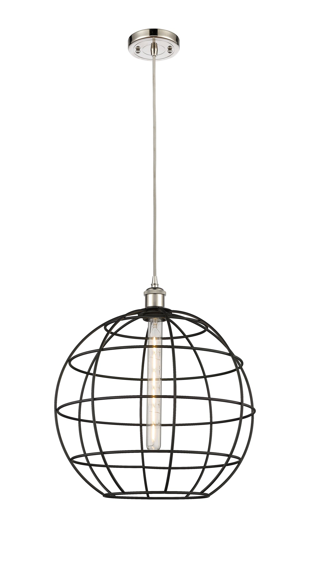 Innovations Lighting Lake Placid 16" Mini Pendant - Polished Nickel