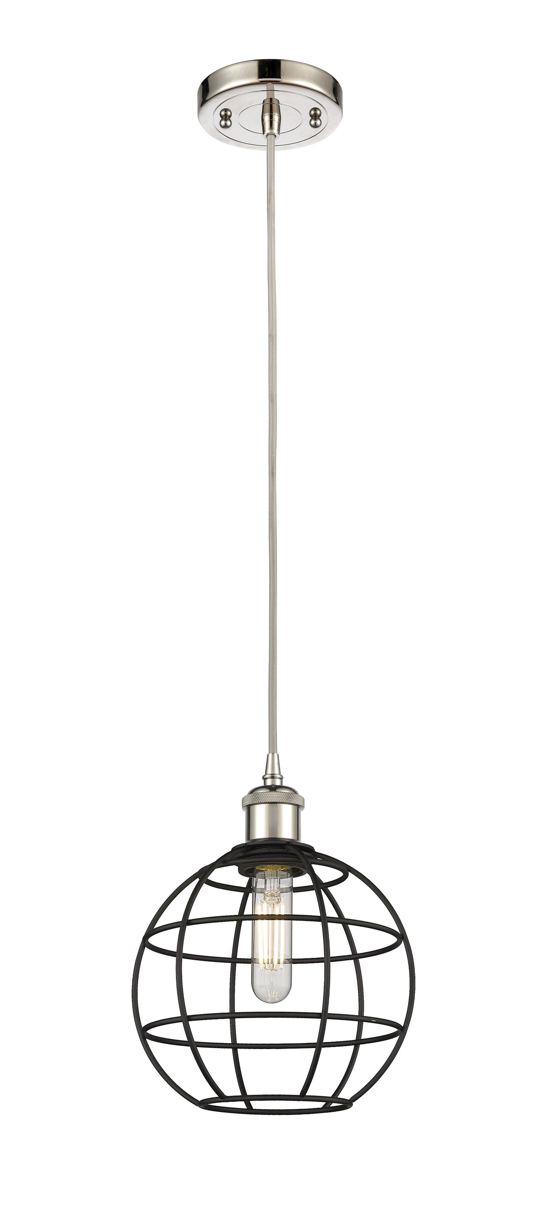 Innovations Lighting Lake Placid 8" Mini Pendant - Polished Nickel