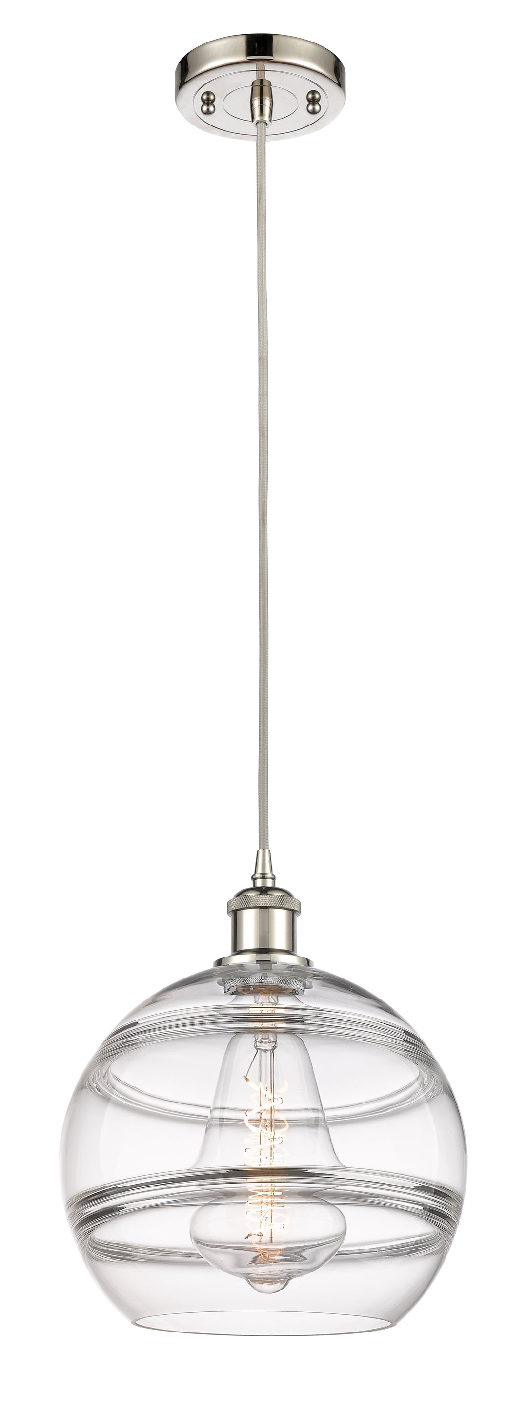 Innovations Lighting Rochester 10" Mini Pendant - Polished Nickel Mini-Pendants Innovations Lighting   