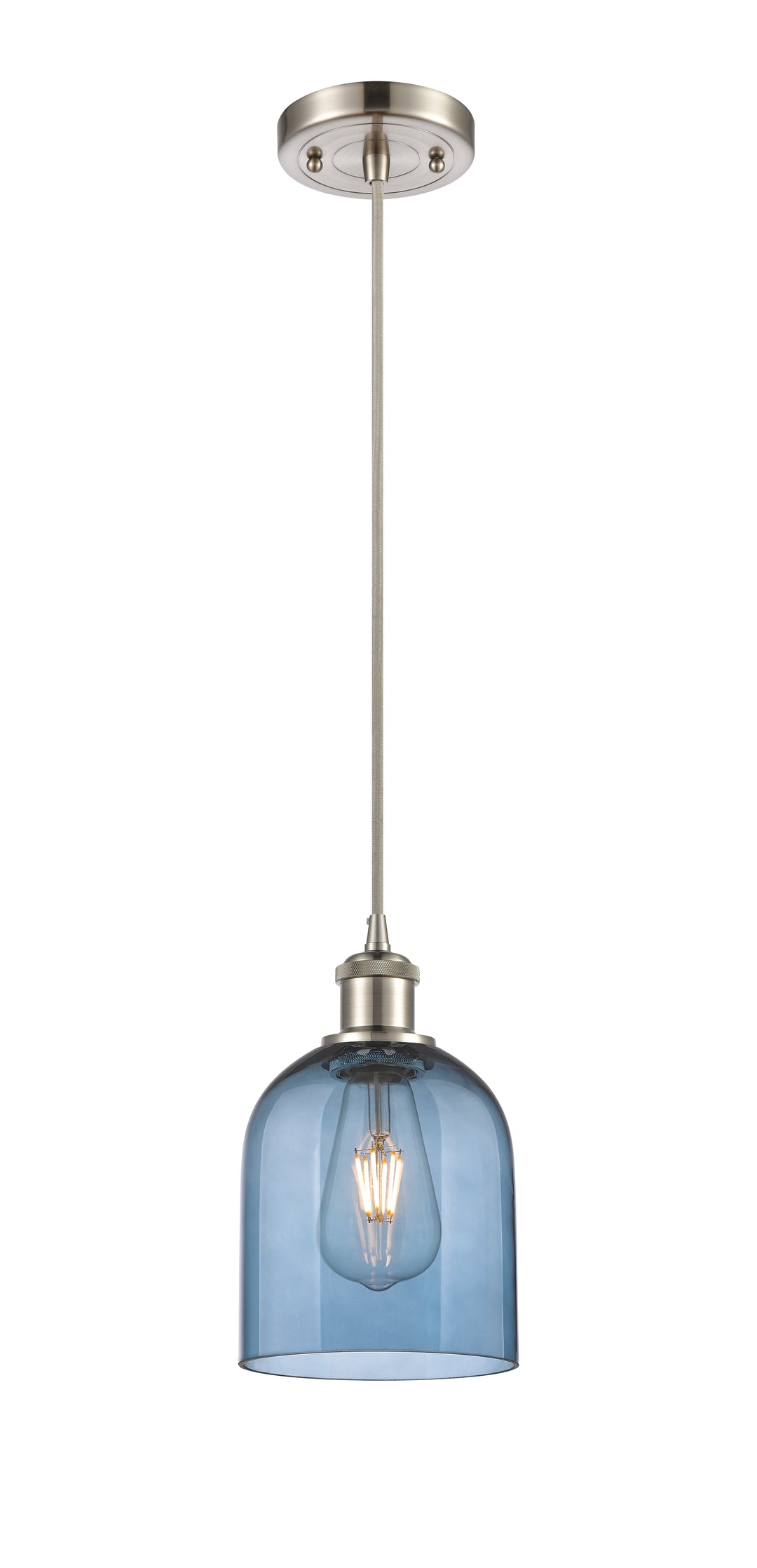 Innovations Lighting Bella 6" Mini Pendant - Brushed Satin Nickel Mini-Pendants Innovations Lighting   