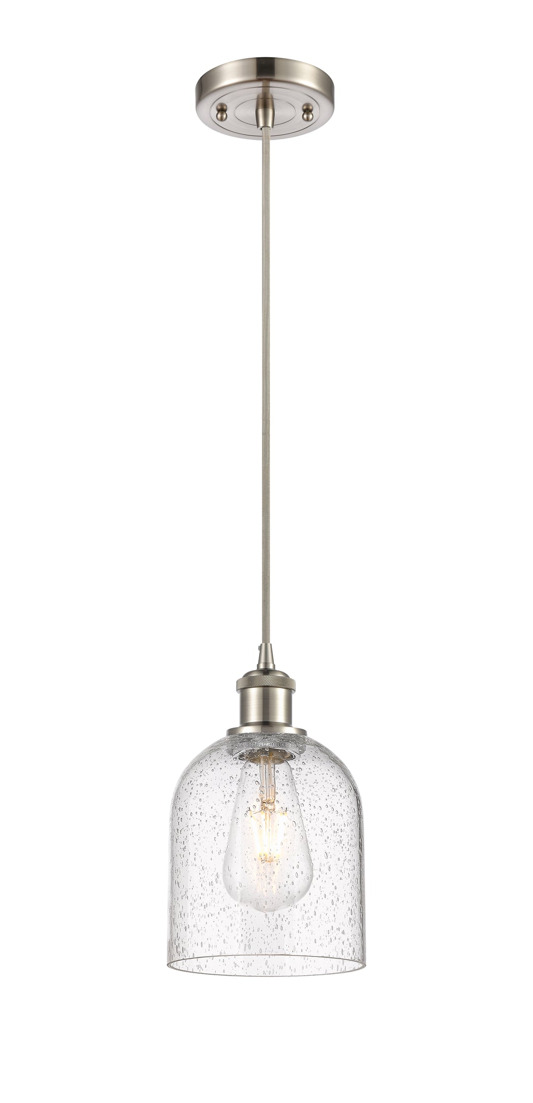 Innovations Lighting Bella 6" Mini Pendant - Brushed Satin Nickel Mini-Pendants Innovations Lighting   