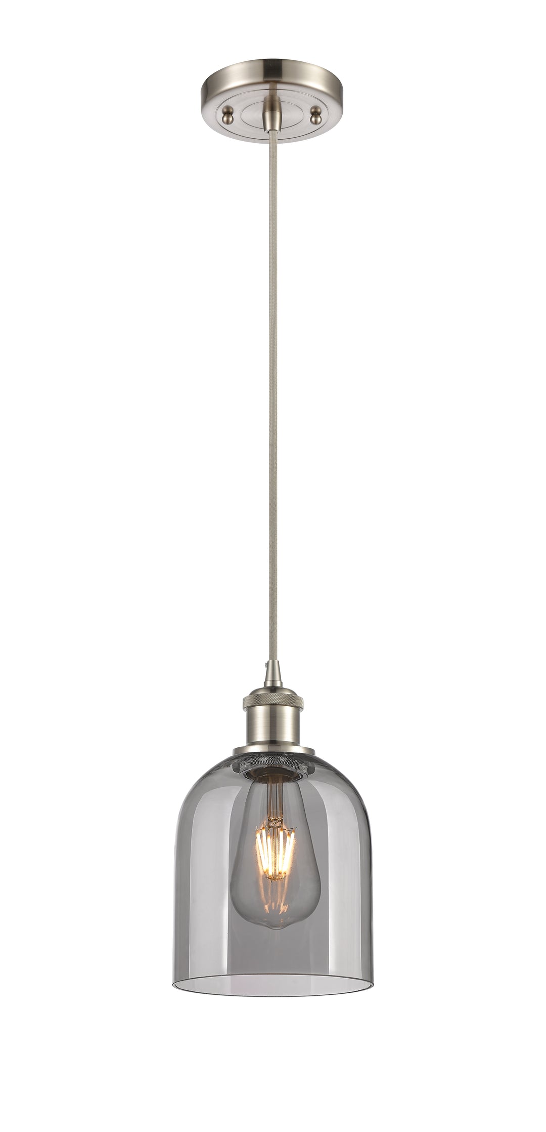 Innovations Lighting Bella 6" Mini Pendant - Brushed Satin Nickel Mini-Pendants Innovations Lighting   