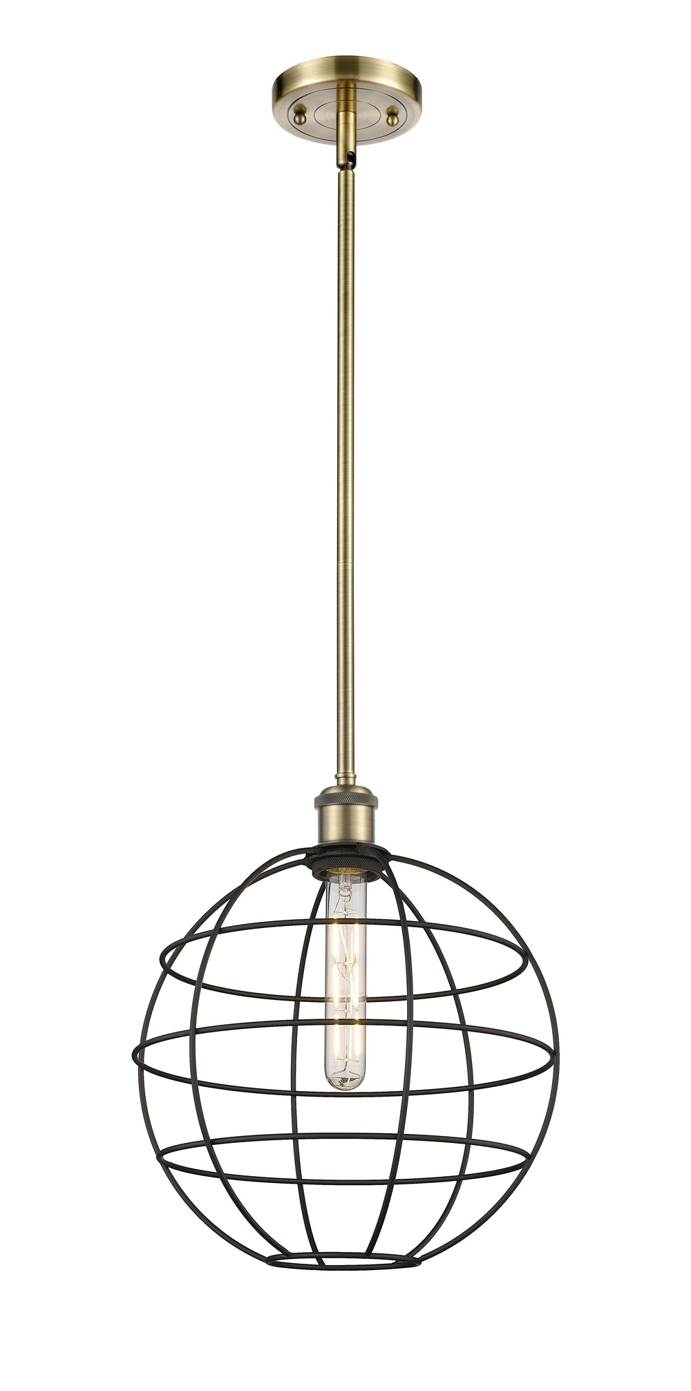 Innovations Lighting Lake Placid 12" Mini Pendant - Antique Brass