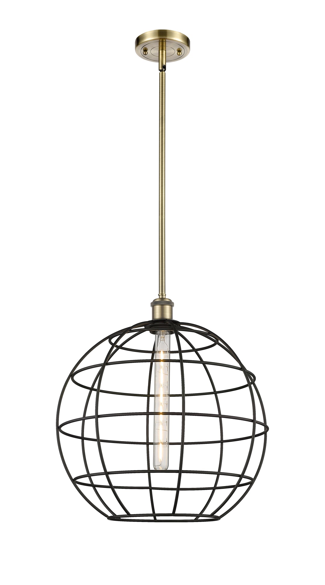 Innovations Lighting Lake Placid 16" Mini Pendant - Antique Brass