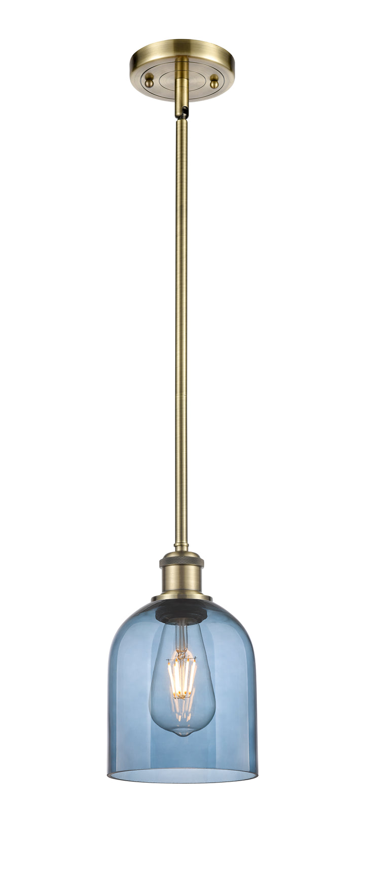 Innovations Lighting Bella 6" Mini Pendant - Antique Brass Mini-Pendants Innovations Lighting   