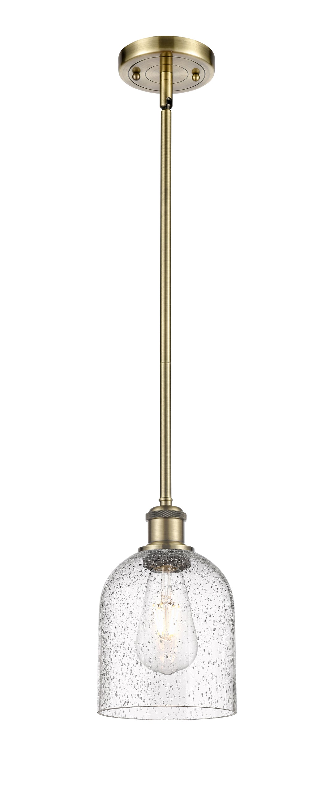 Innovations Lighting Bella 6" Mini Pendant - Antique Brass Mini-Pendants Innovations Lighting   