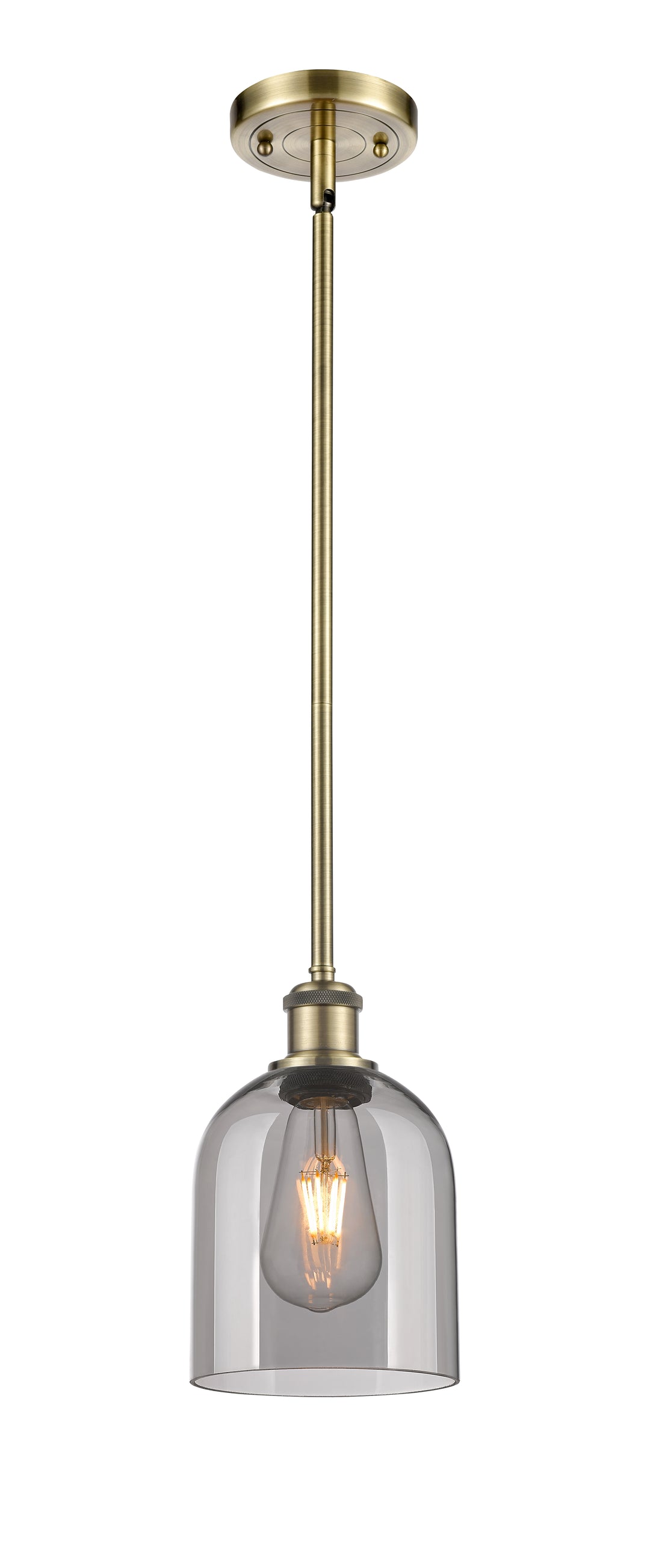 Innovations Lighting Bella 6" Mini Pendant - Antique Brass Mini-Pendants Innovations Lighting   