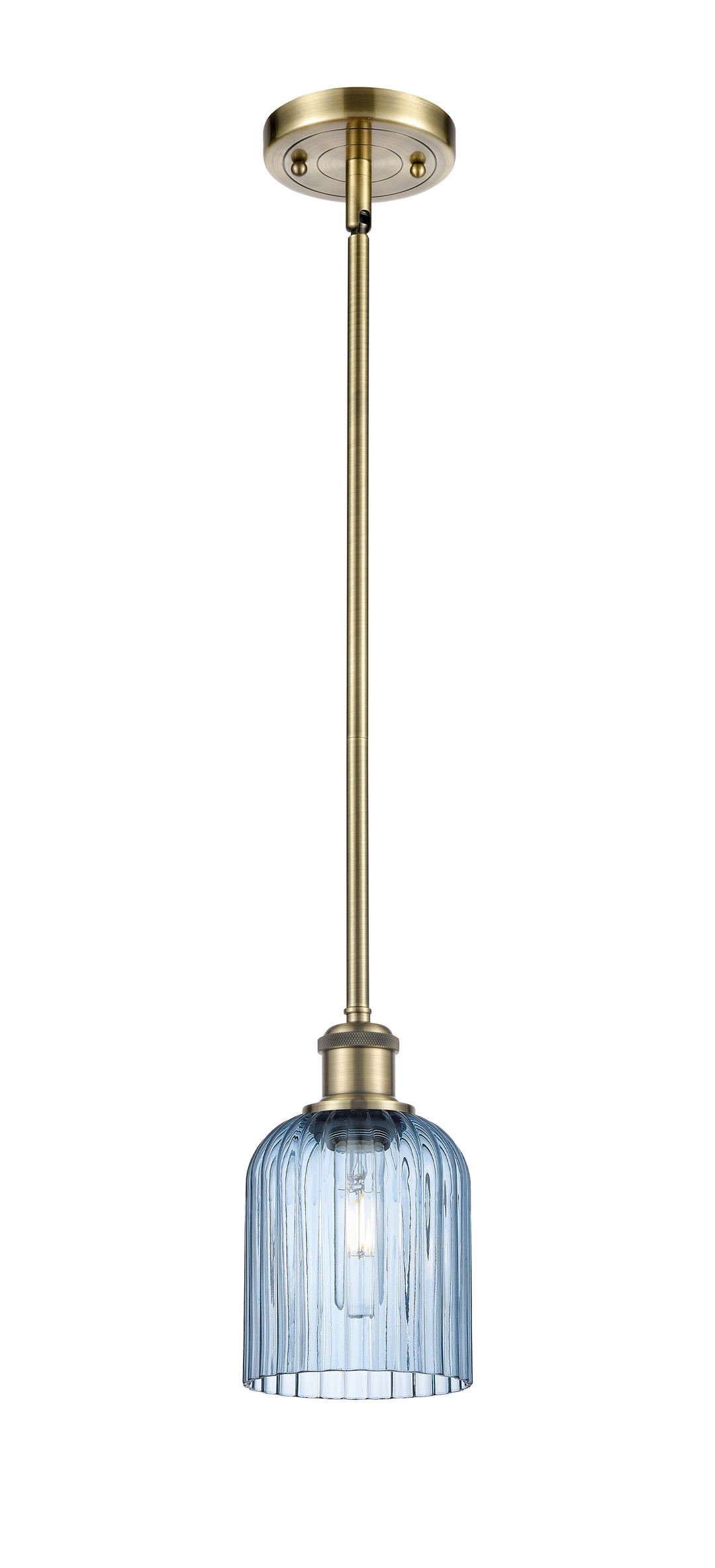 Innovations Lighting Bridal Veil 5" Mini Pendant - Antique Brass Mini-Pendants Innovations Lighting   