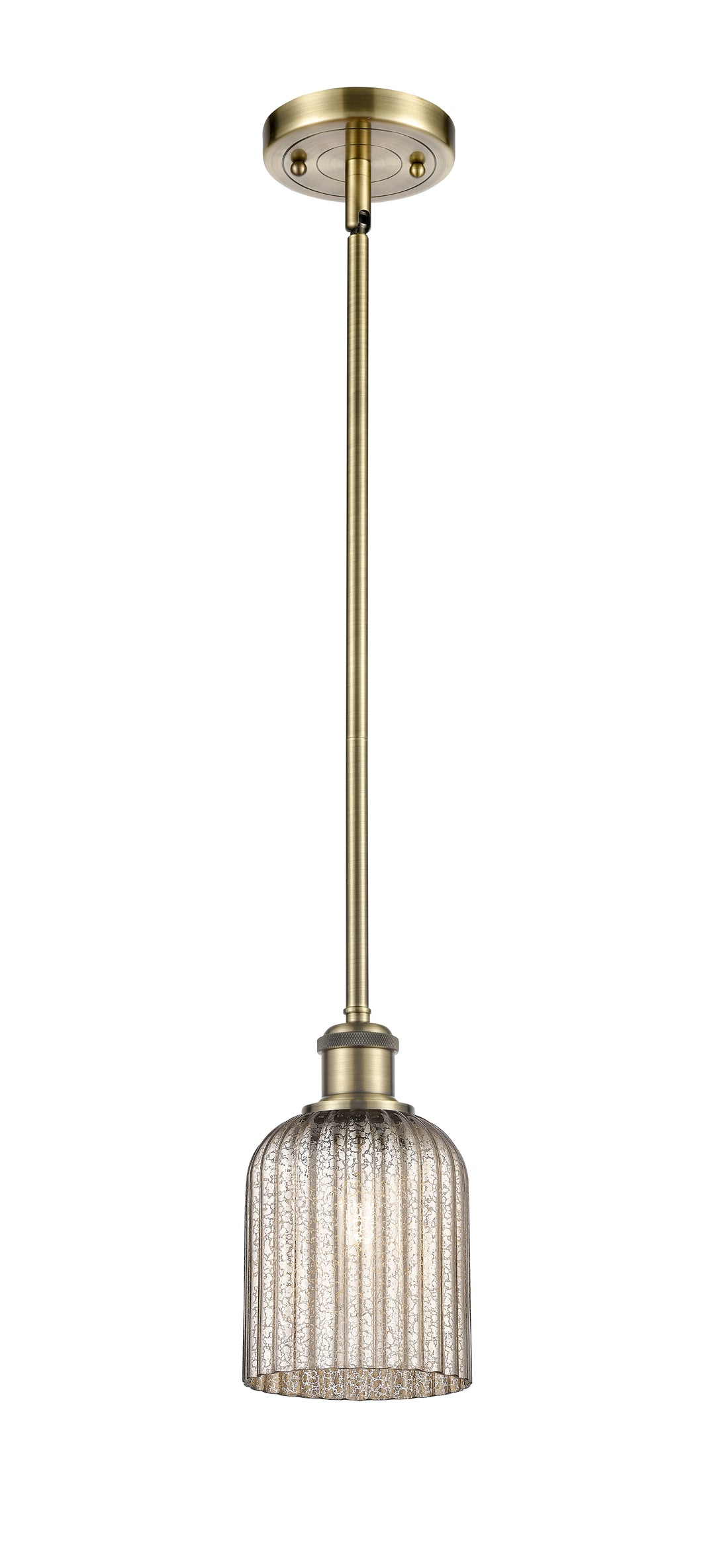 Innovations Lighting Bridal Veil 5" Mini Pendant - Antique Brass Mini-Pendants Innovations Lighting   