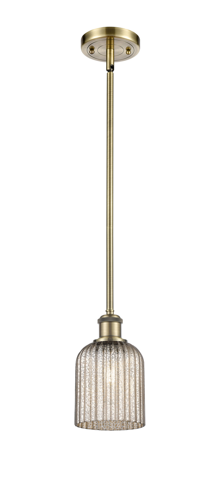 Innovations Lighting Bridal Veil 5" Mini Pendant - Antique Brass Mini-Pendants Innovations Lighting   