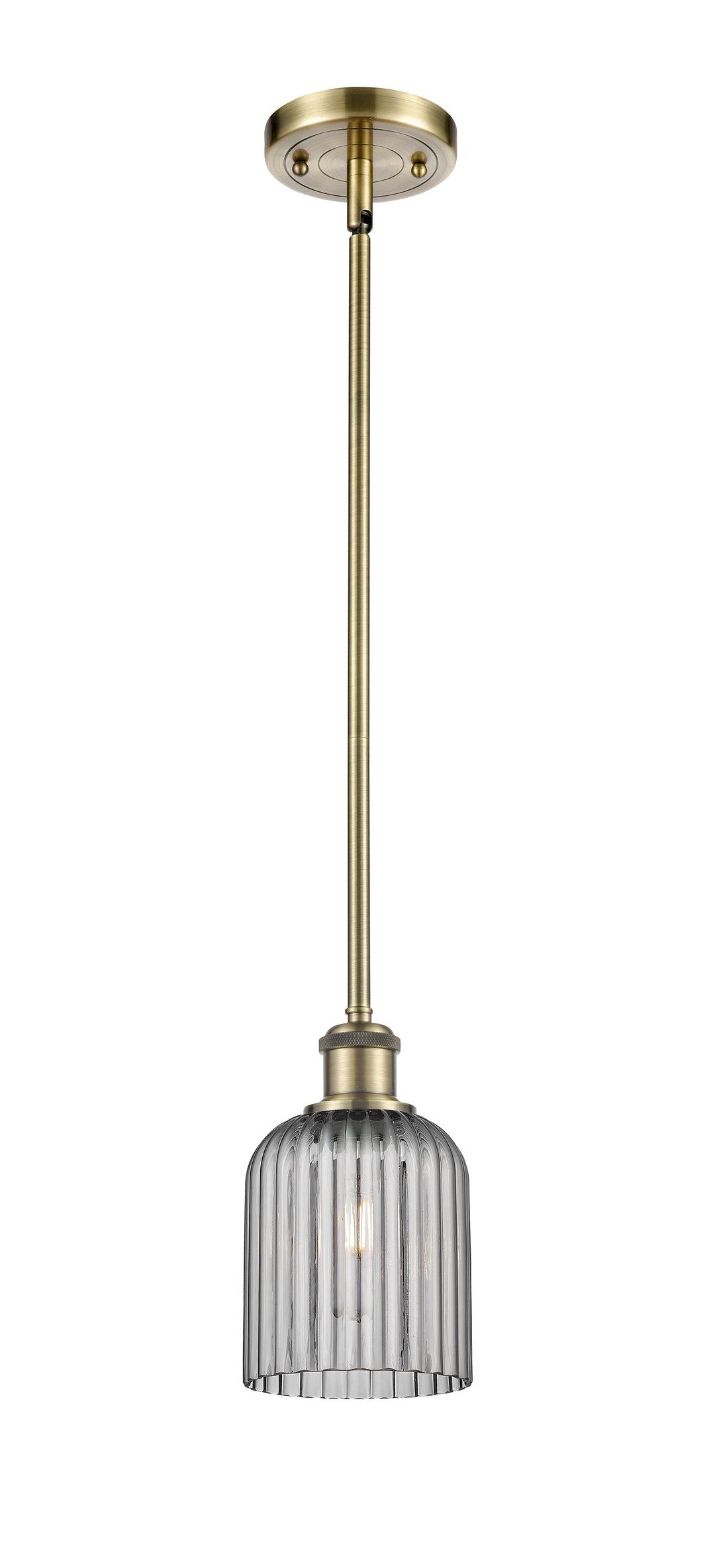 Innovations Lighting Bridal Veil 5" Mini Pendant - Antique Brass Mini-Pendants Innovations Lighting   