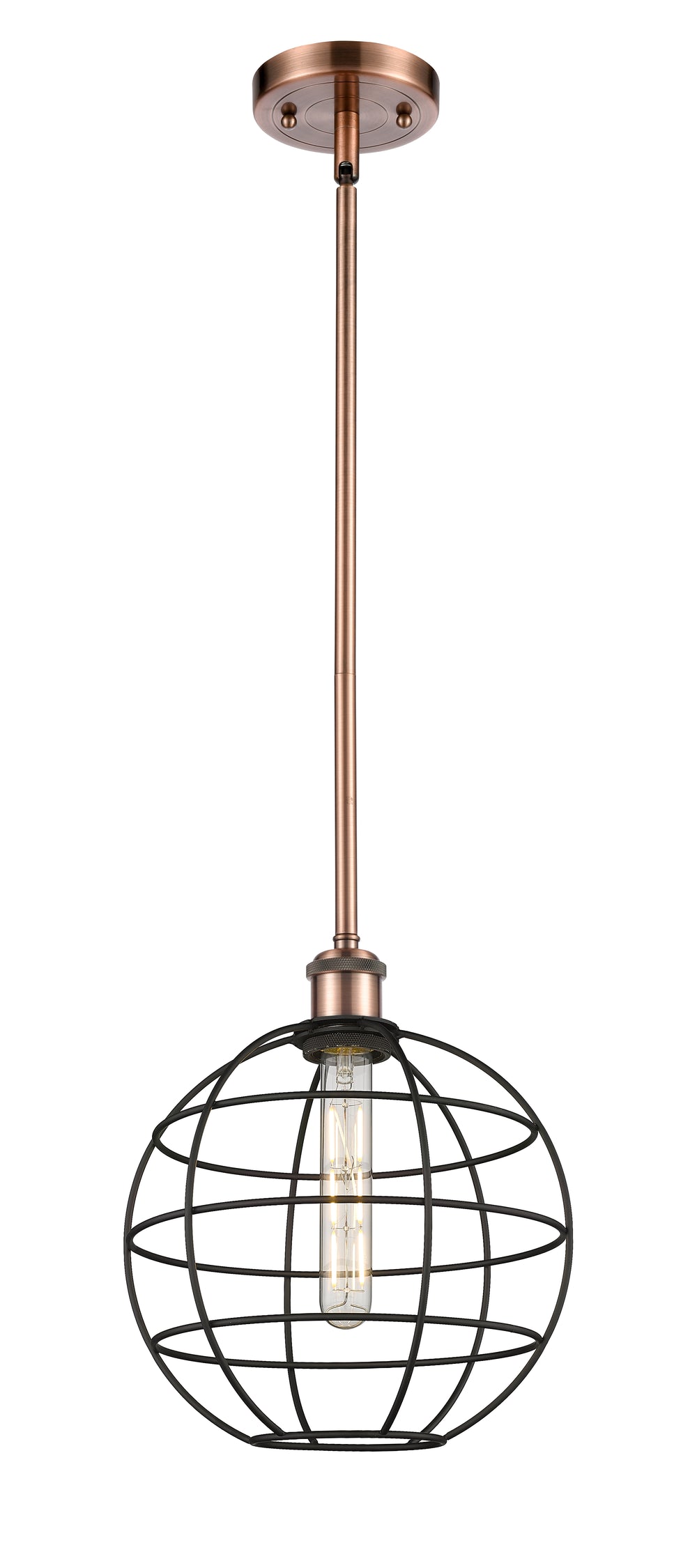 Innovations Lighting Lake Placid 10" Mini Pendant - Antique Copper
