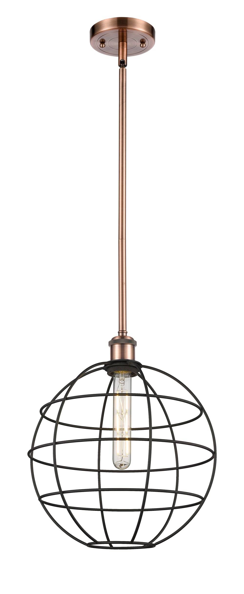 Innovations Lighting Lake Placid 12" Mini Pendant - Antique Copper