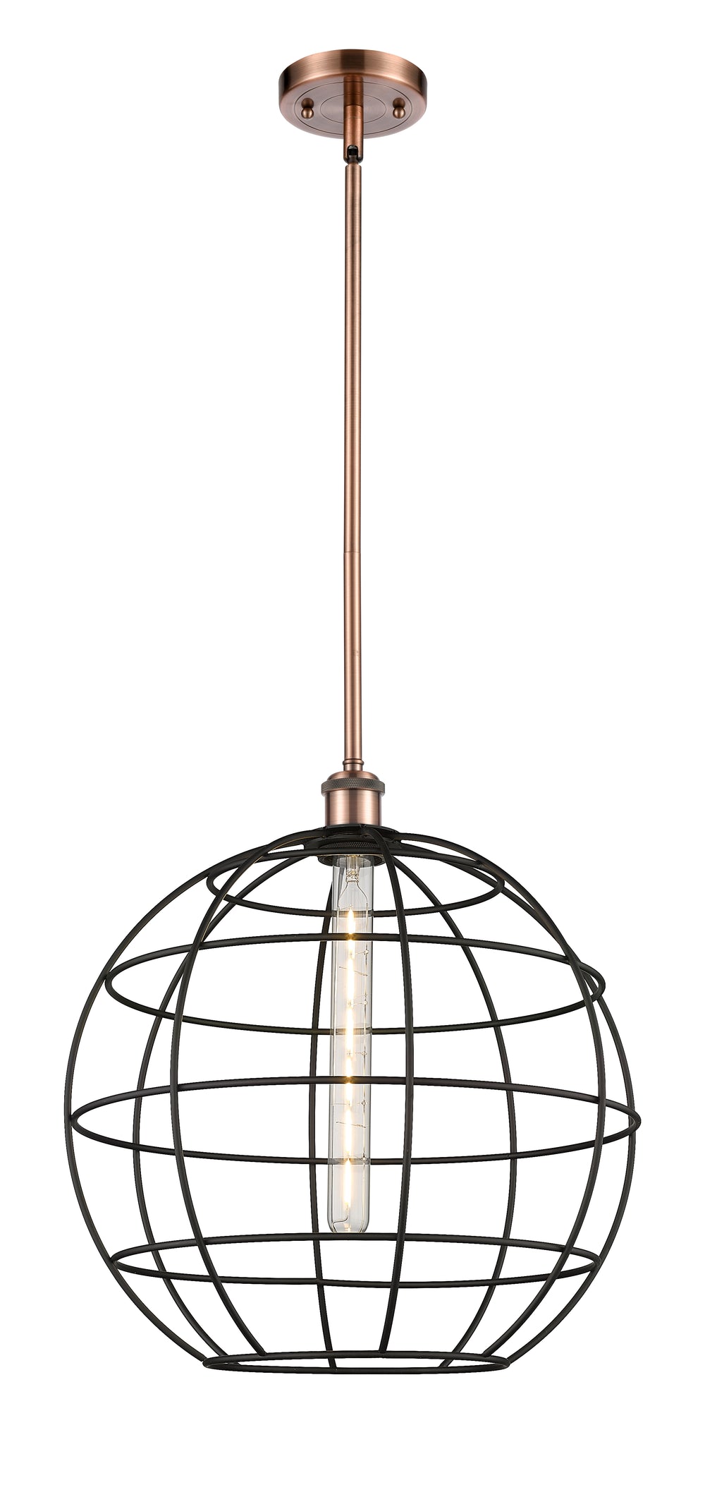 Innovations Lighting Lake Placid 16" Mini Pendant - Antique Copper