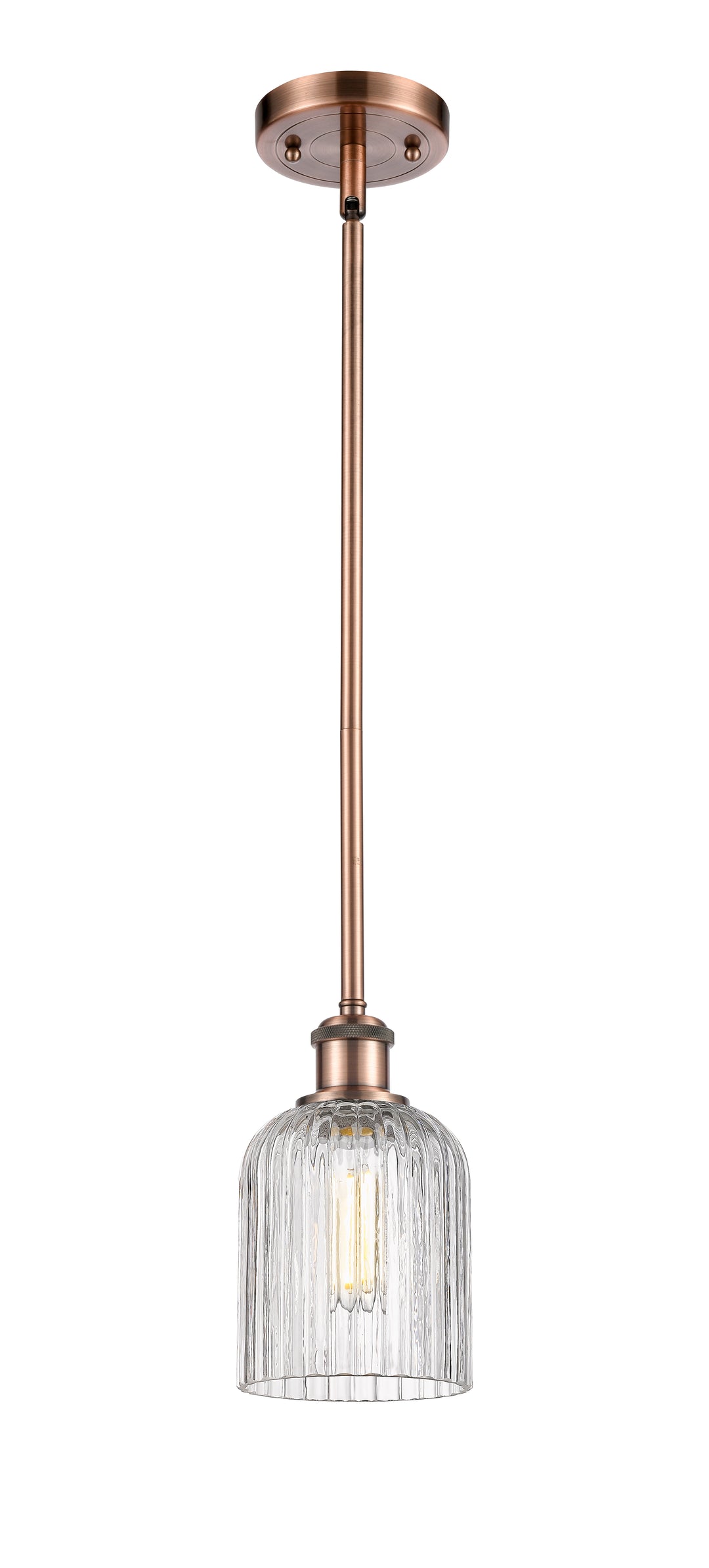 Innovations Lighting Bridal Veil 5" Mini Pendant - Antique Copper Mini-Pendants Innovations Lighting   