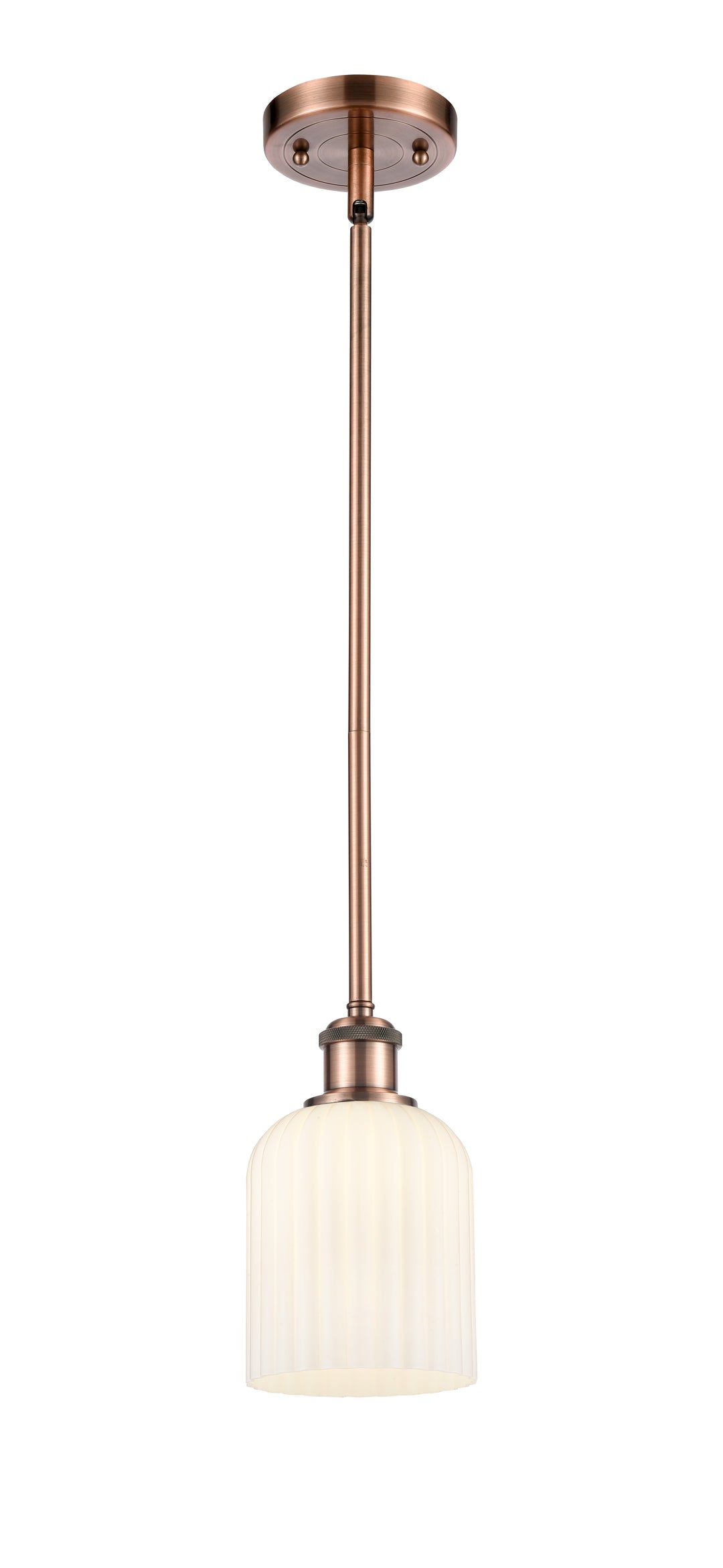 Innovations Lighting Bridal Veil 5" Mini Pendant - Antique Copper Mini-Pendants Innovations Lighting   