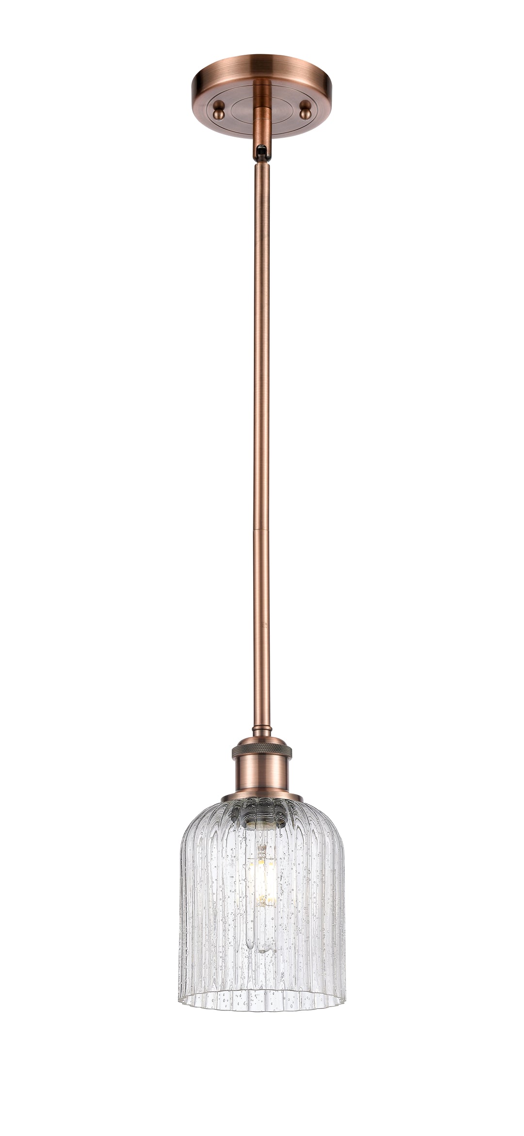 Innovations Lighting Bridal Veil 5" Mini Pendant - Antique Copper Mini-Pendants Innovations Lighting   