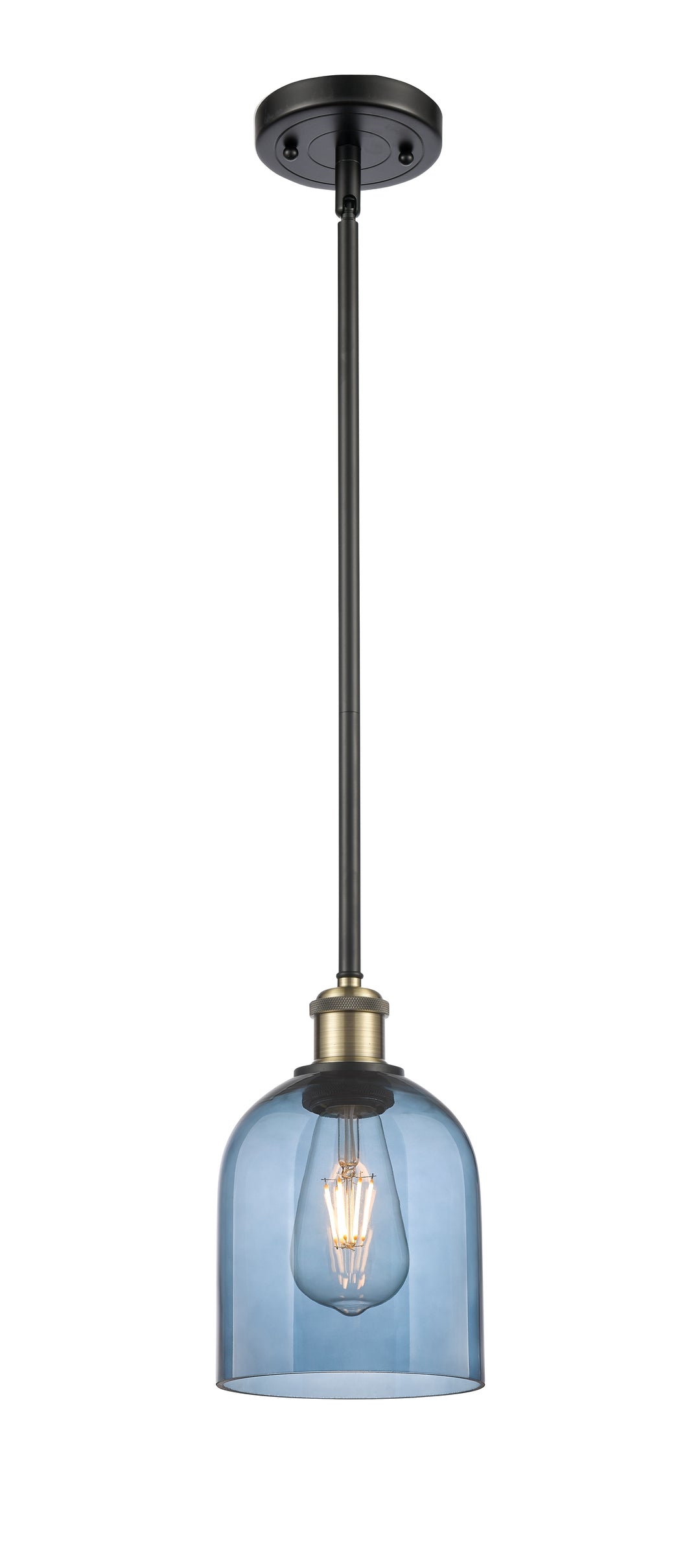 Innovations Lighting Bella 6" Mini Pendant - Black Antique Brass Mini-Pendants Innovations Lighting   