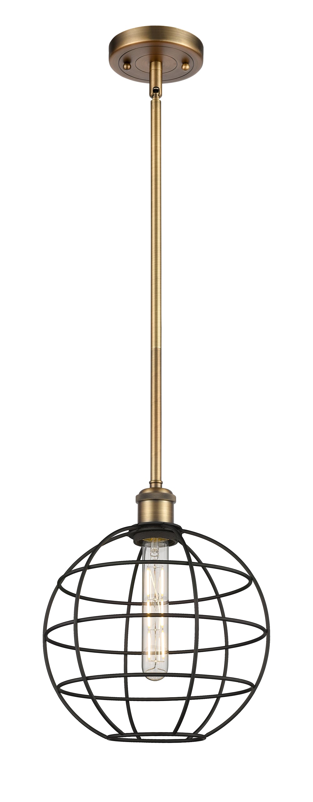 Innovations Lighting Lake Placid 10" Mini Pendant - Brushed Brass