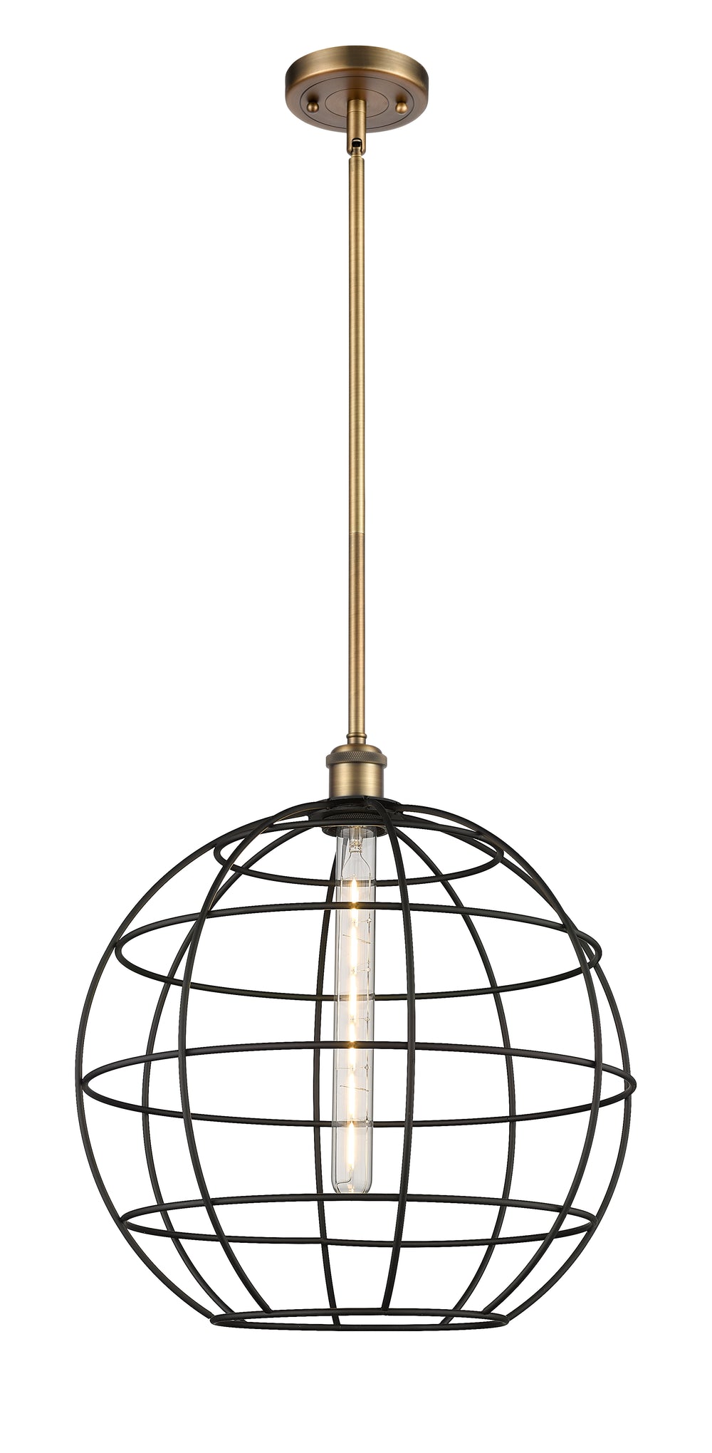 Innovations Lighting Lake Placid 16" Mini Pendant - Brushed Brass